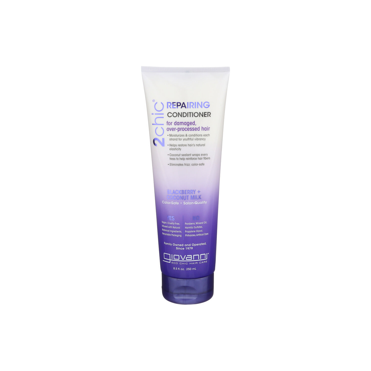 Giovanni 2Chic Repairing Conditioner With Blackberry & Coconut Milk - 8.5 Fluid Ounce Image 1 of 3