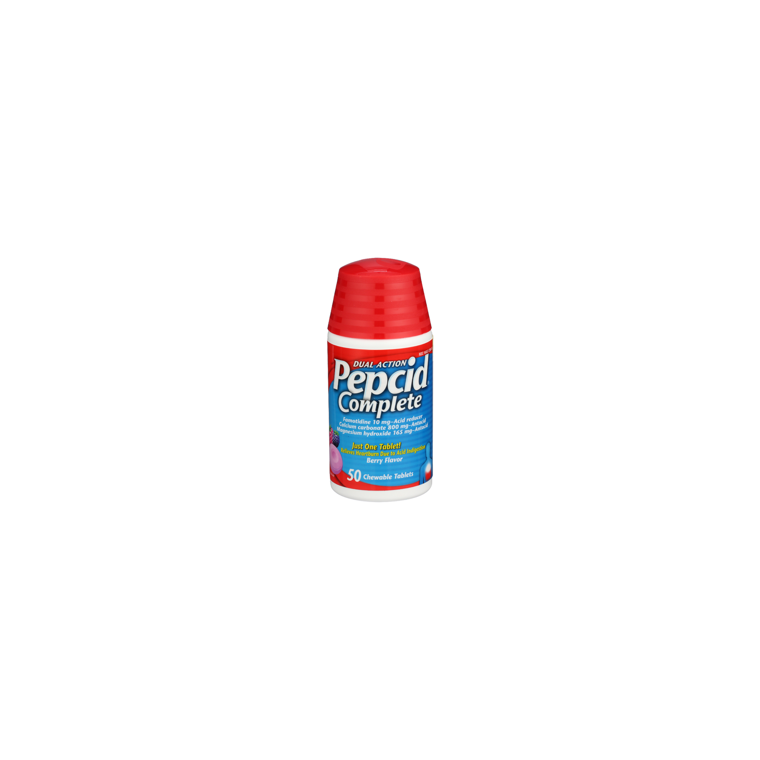 Pepcid Complete Berry Flavor Complete Acid Reducer + Antacid - 50 Count Image 1 of 3