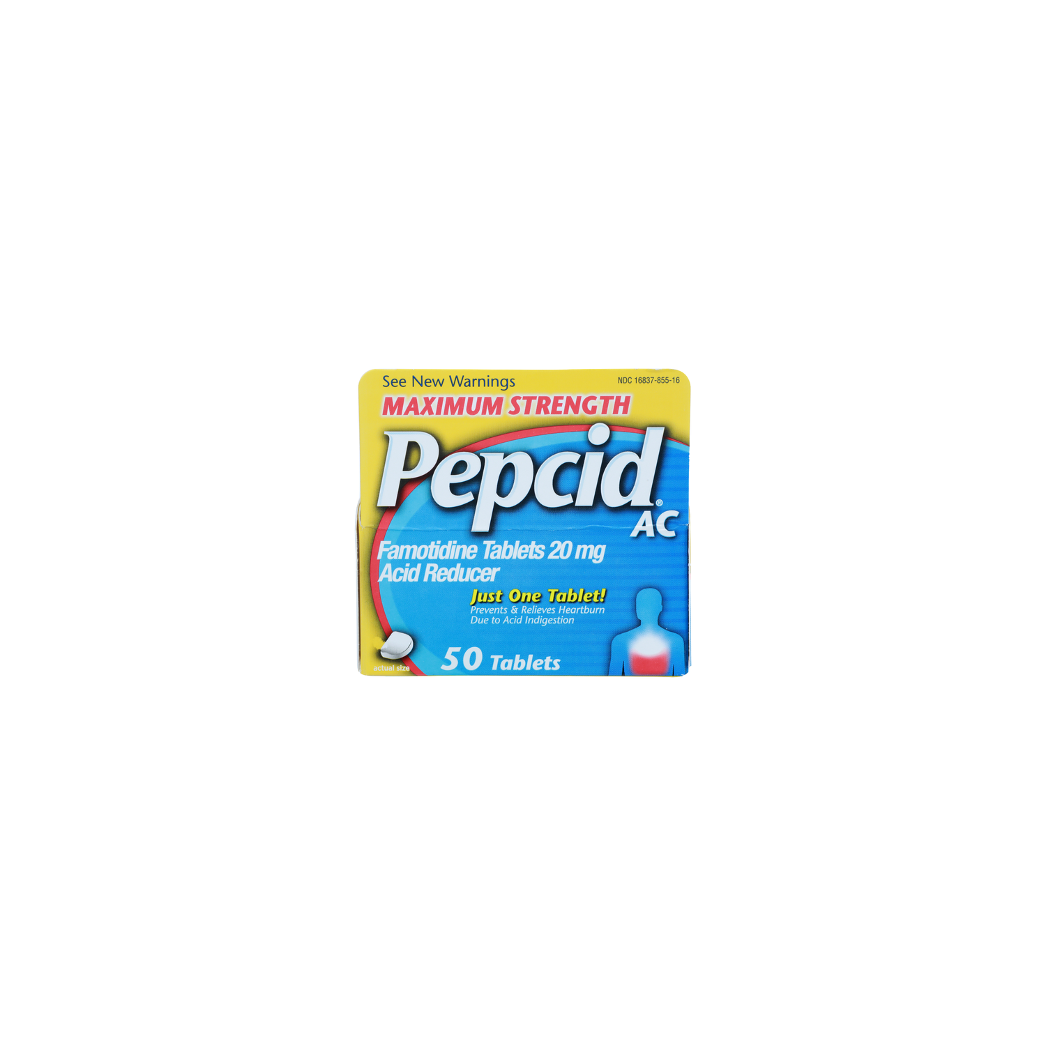 Pepcid Ac Famotidine Tablets Acid Reducer - 50 Count Image 1 of 4