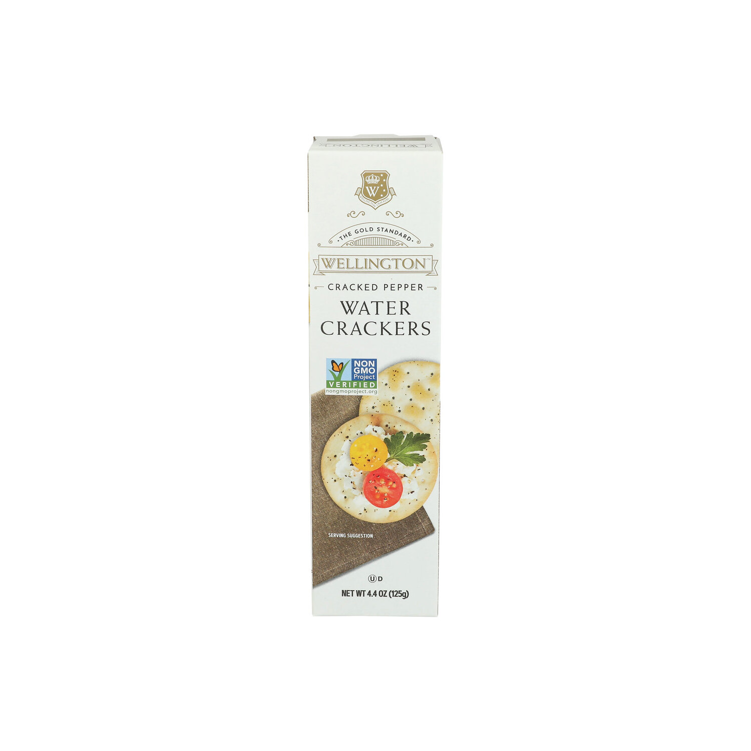Wellington Cracked Pepper Water Crackers - 4.4 Ounce Image 1 of 4