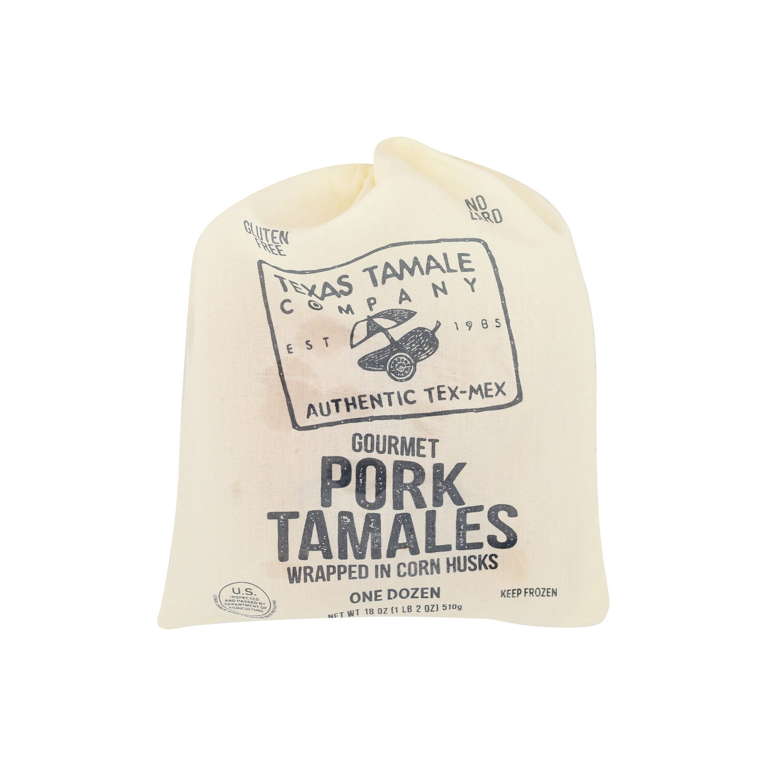 Texas Tamale Company Wrapped In Corn Husks Pork - 1.5 Ounce - 12 Count Image 1 of 4