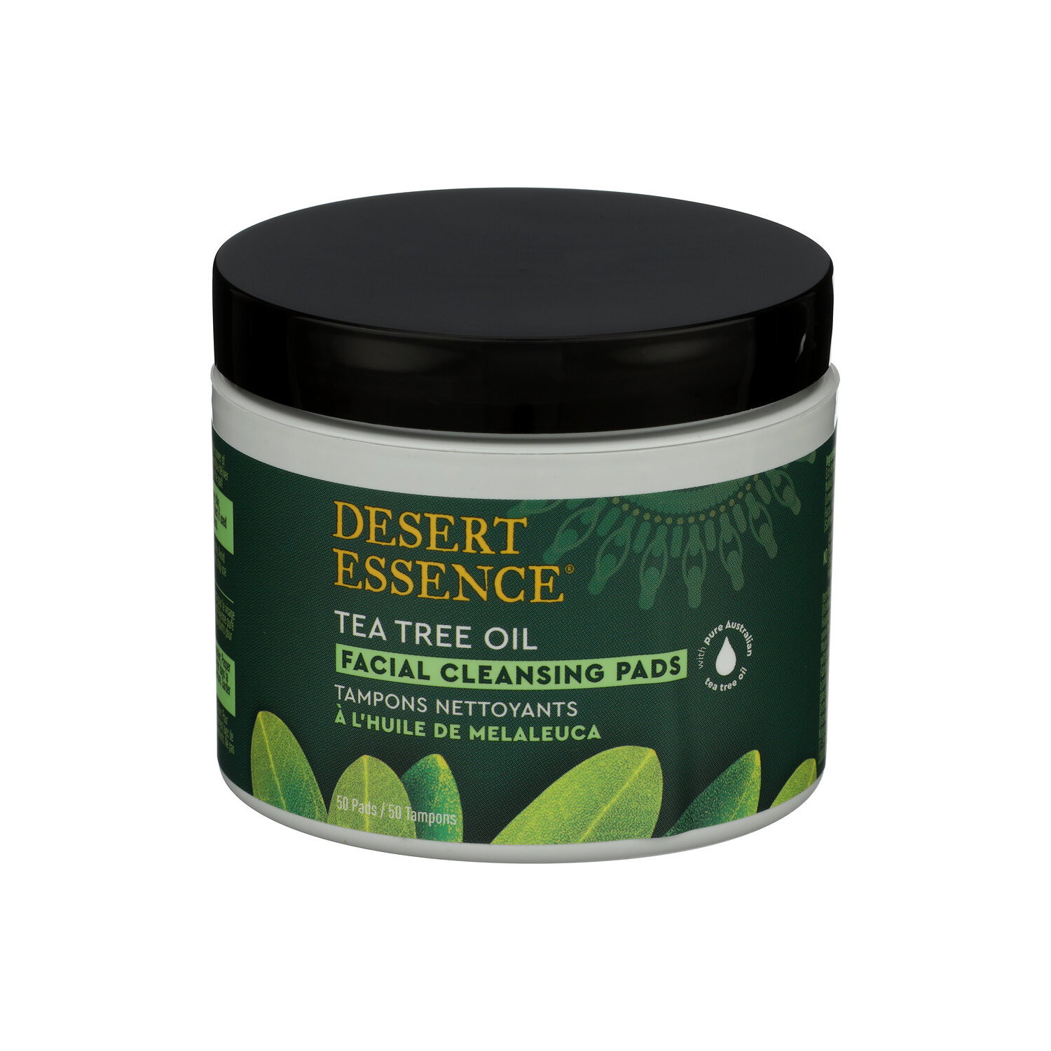 Desert Essence Liquid / Pads Facial Cleansing Tea Tree Oil - 50 Count Image 1 of 3