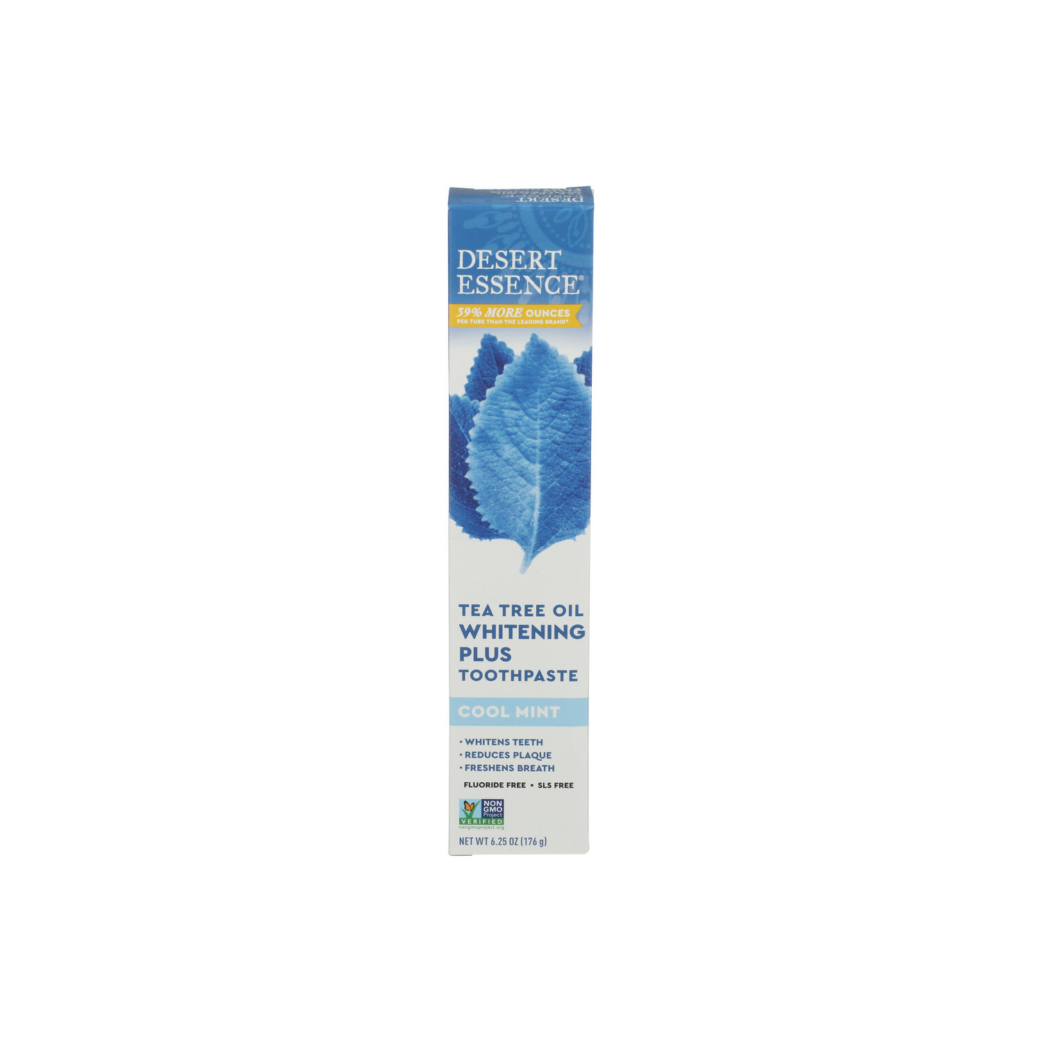 Desert Essence Cool Mint Whitening Plus Toothpaste Tea Tree Oil - 6.25 Ounce Image 1 of 3