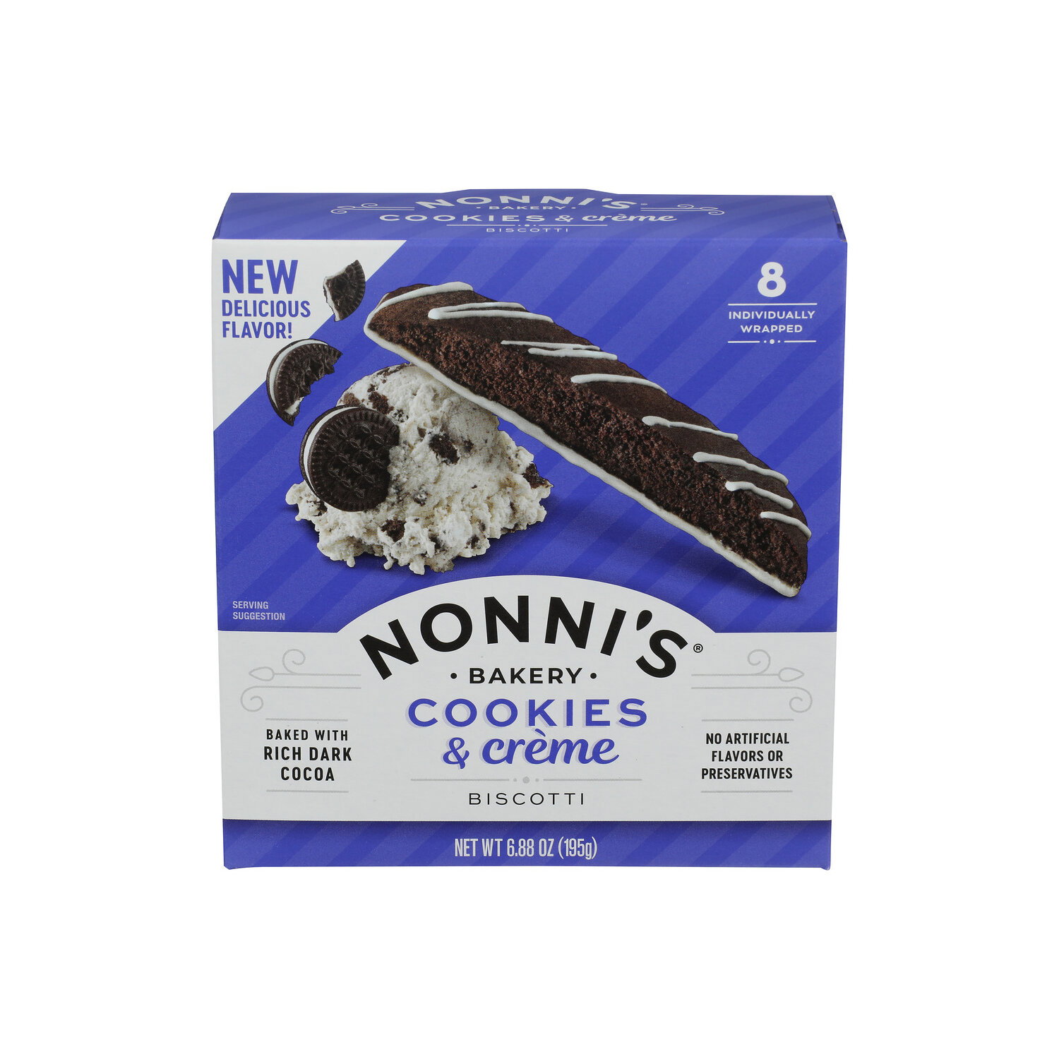 NONNI's Bakery Cookies & Crème Biscotti - 0.86 Ounce - 8 Count Image 1 of 4