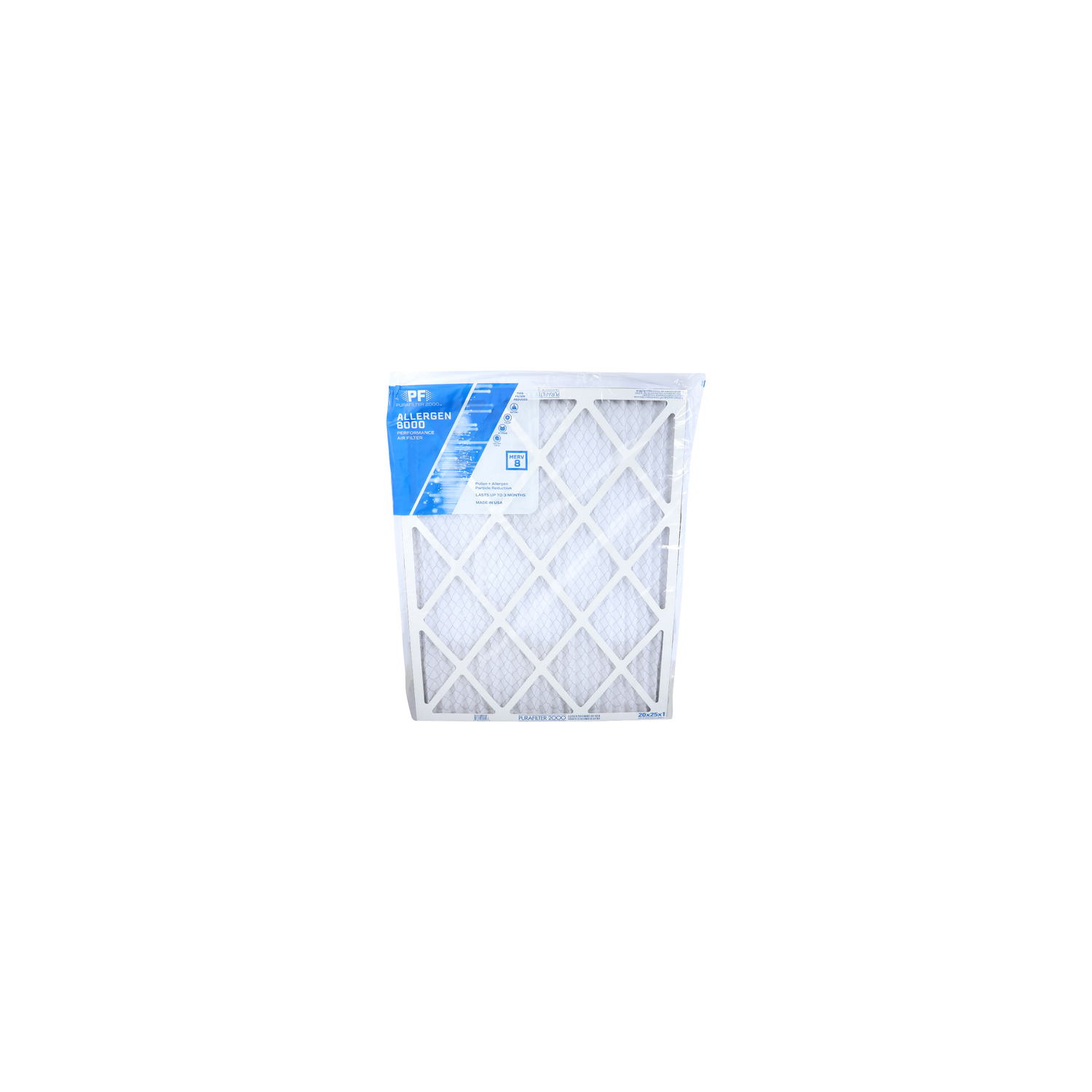 Purafilter 2000 Allergen 8000 Performance Air Filter - 1 Each Image 1 of 2