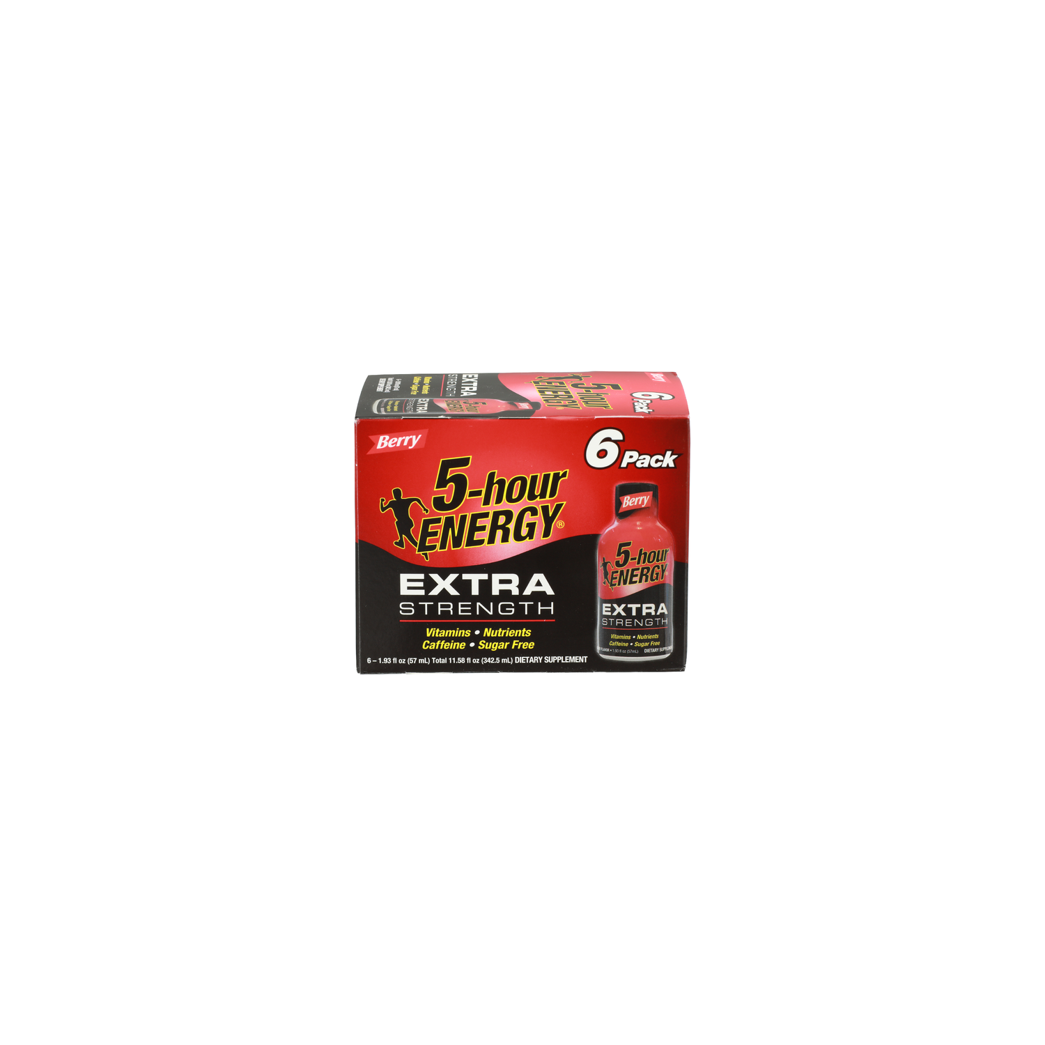 5-HOUR ENERGY Berry Extra Strength - 1.93 Fluid Ounce - 6 Count Image 1 of 2