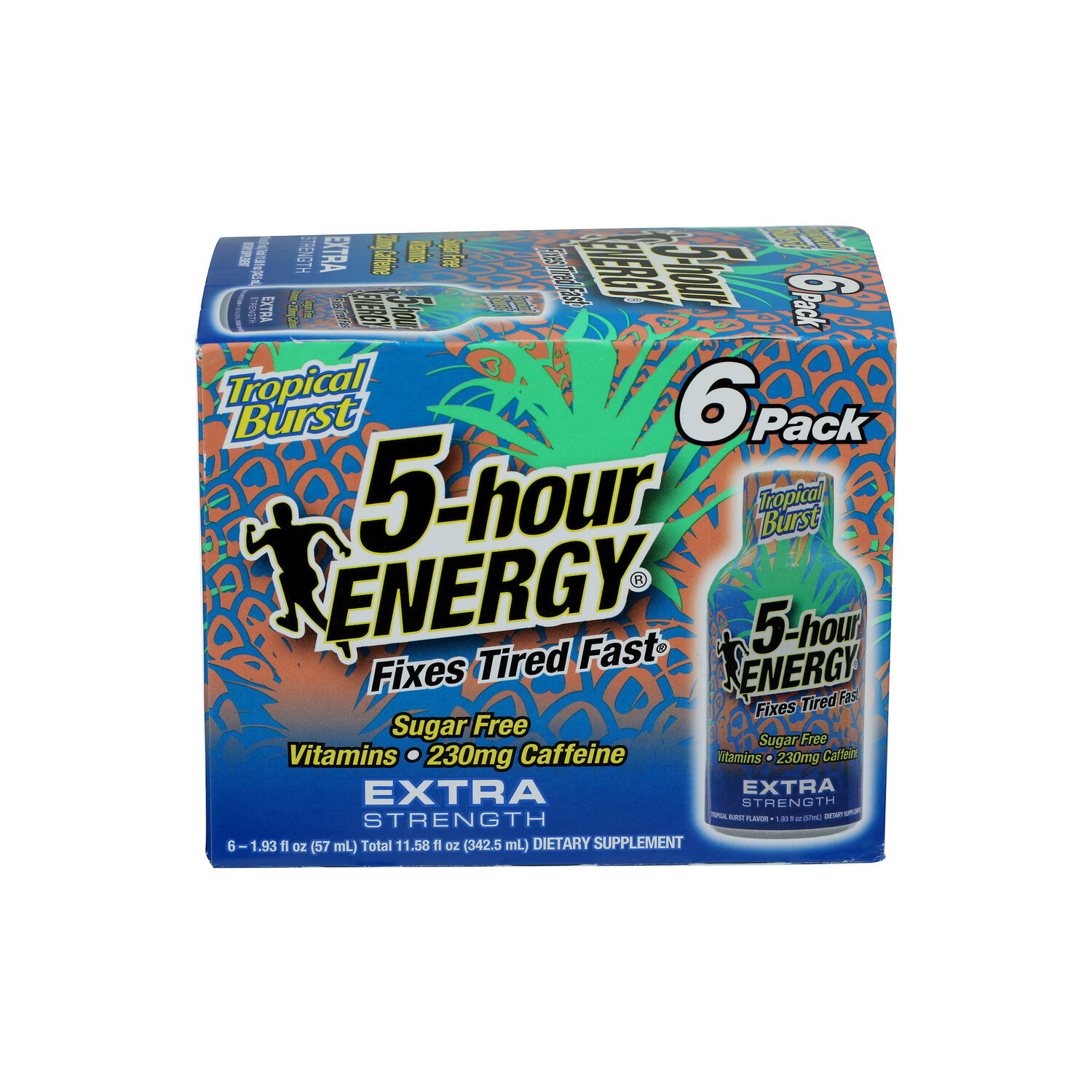 5 Hour Energy Tropical Burst Extra Strength - 1.93 Fluid Ounce - 6 Count Image 1 of 2