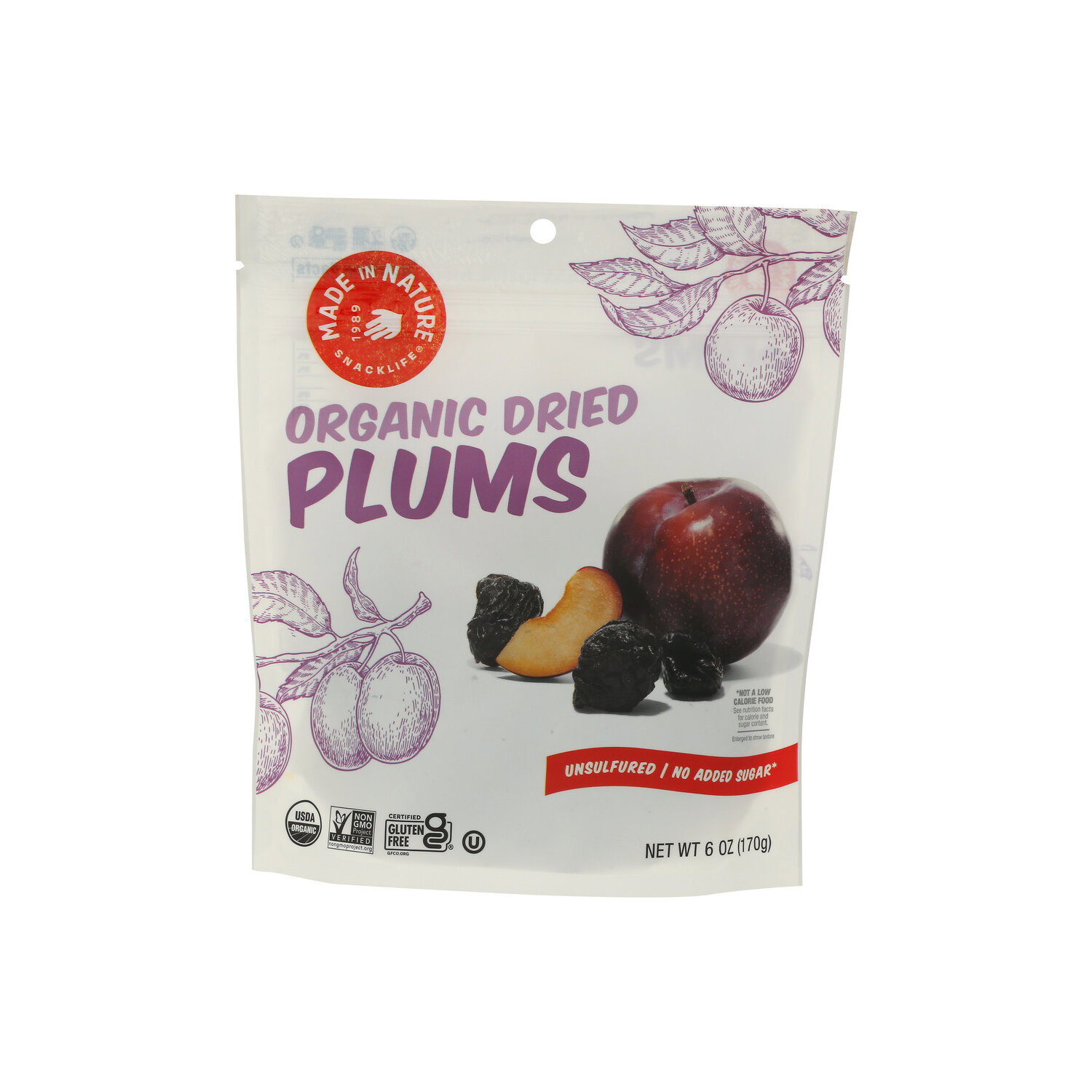 Made In Nature Fruity Plums Dried Organic - 6 Ounce Image 1 of 4