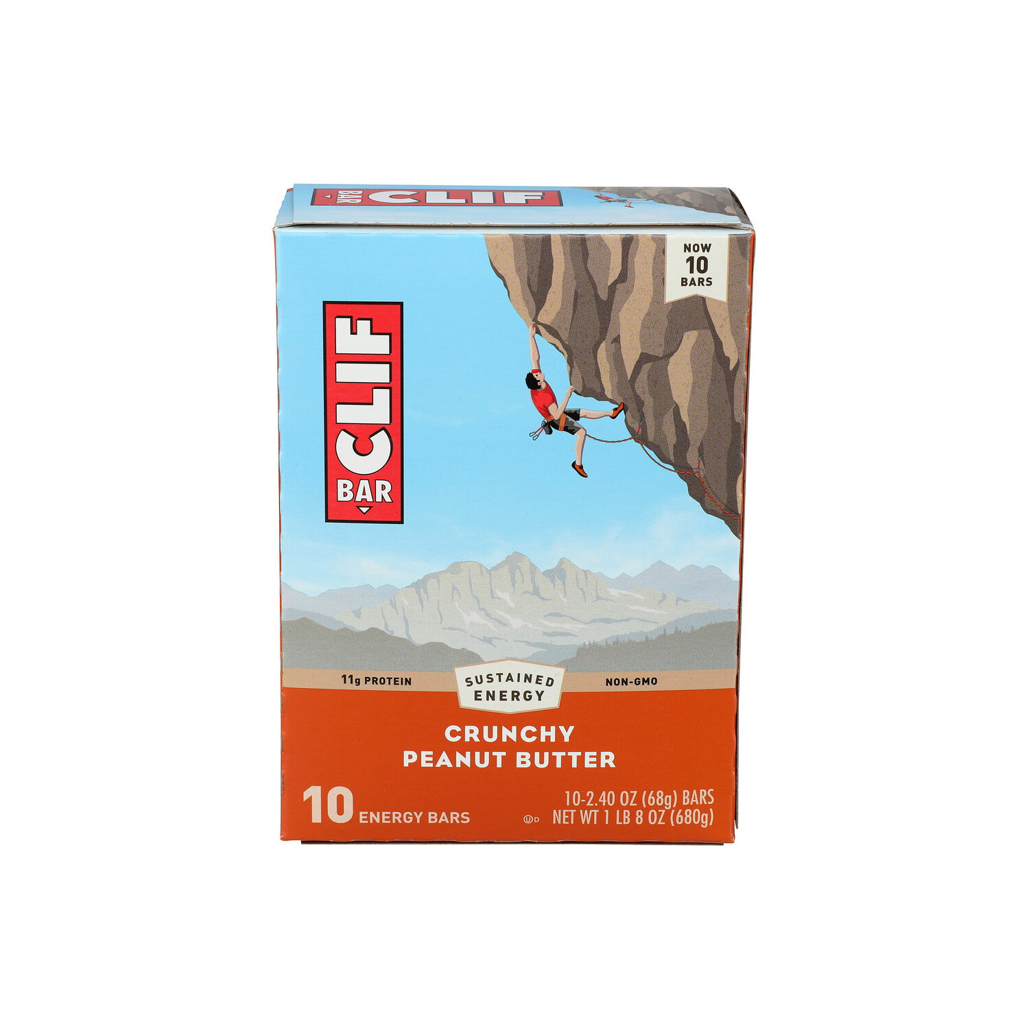 CLIF BAR Crunchy Peanut Butter Granola Bar - 2.4 Ounce - 10 Count Image 1 of 3