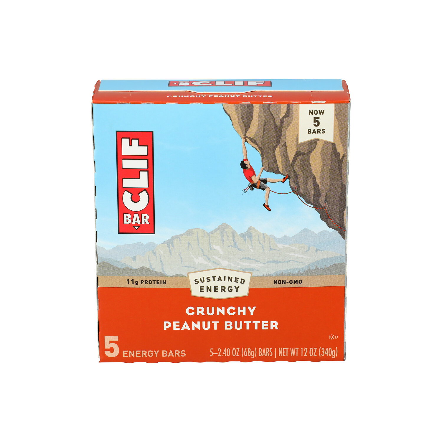 CLIF BAR Crunchy Peanut Butter Granola Bar - 2.4 Ounce - 5 Count Image 1 of 3