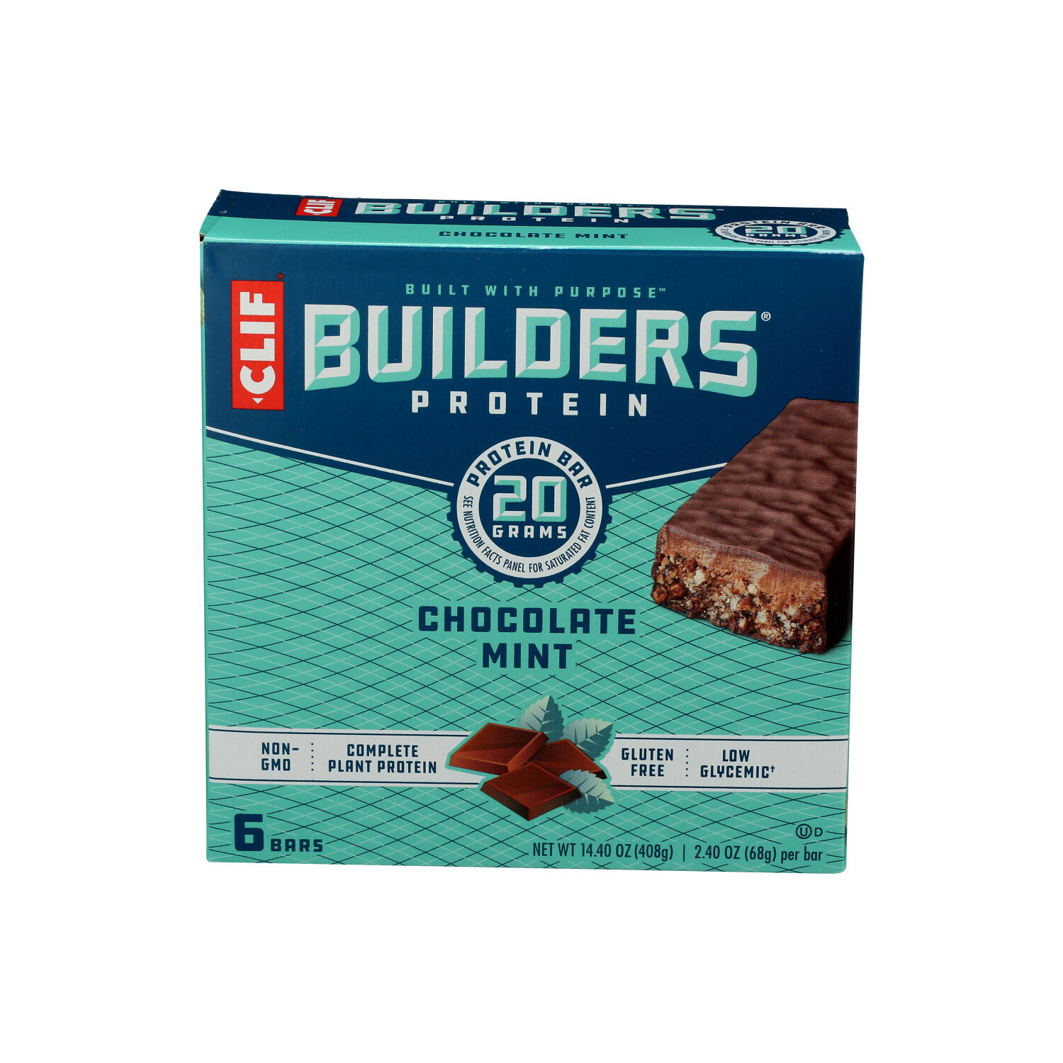 Builders Clif Chocolate Mint - 2.4 Ounce - 6 Count Image 1 of 4