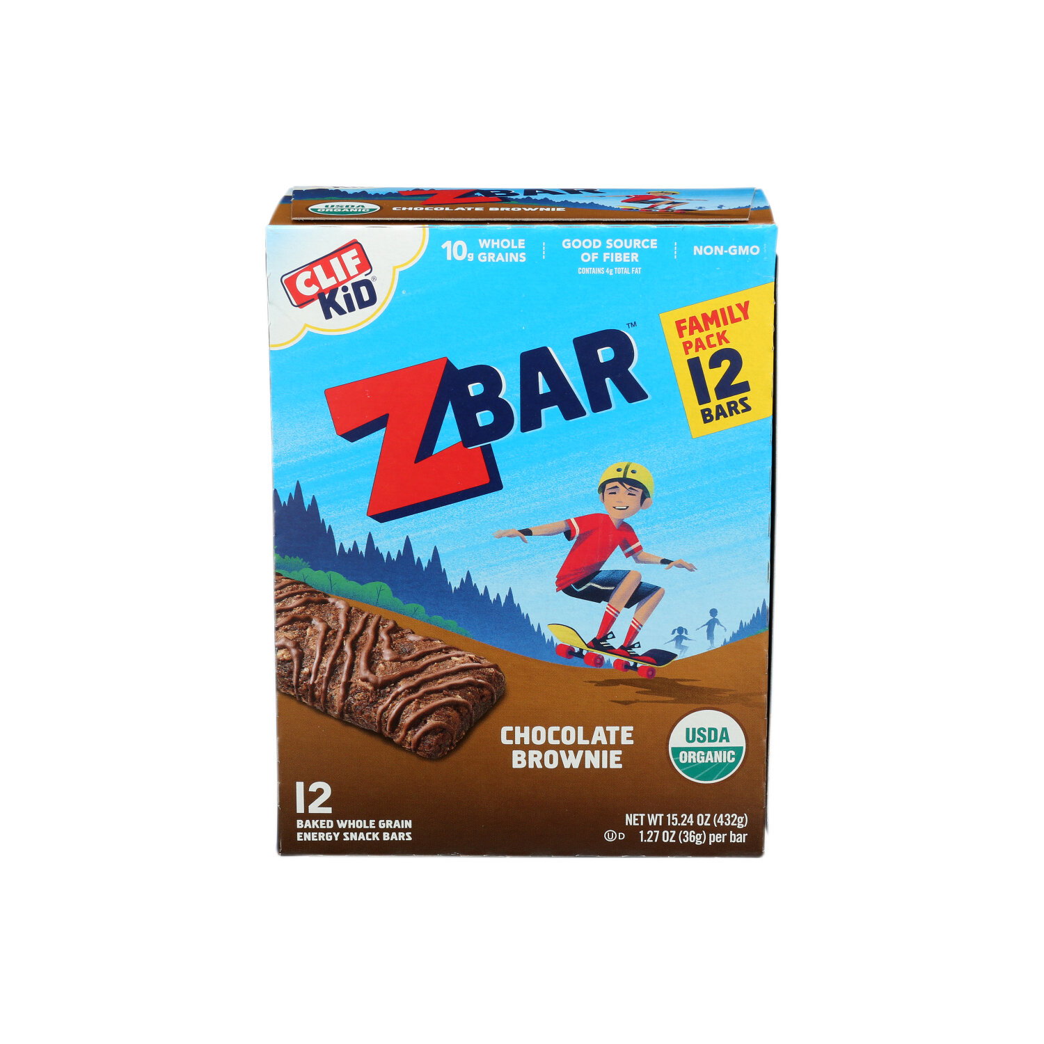 Clif Kid Zbar Chocolate Brownie - 1.27 Ounce - 12 Count Image 1 of 2