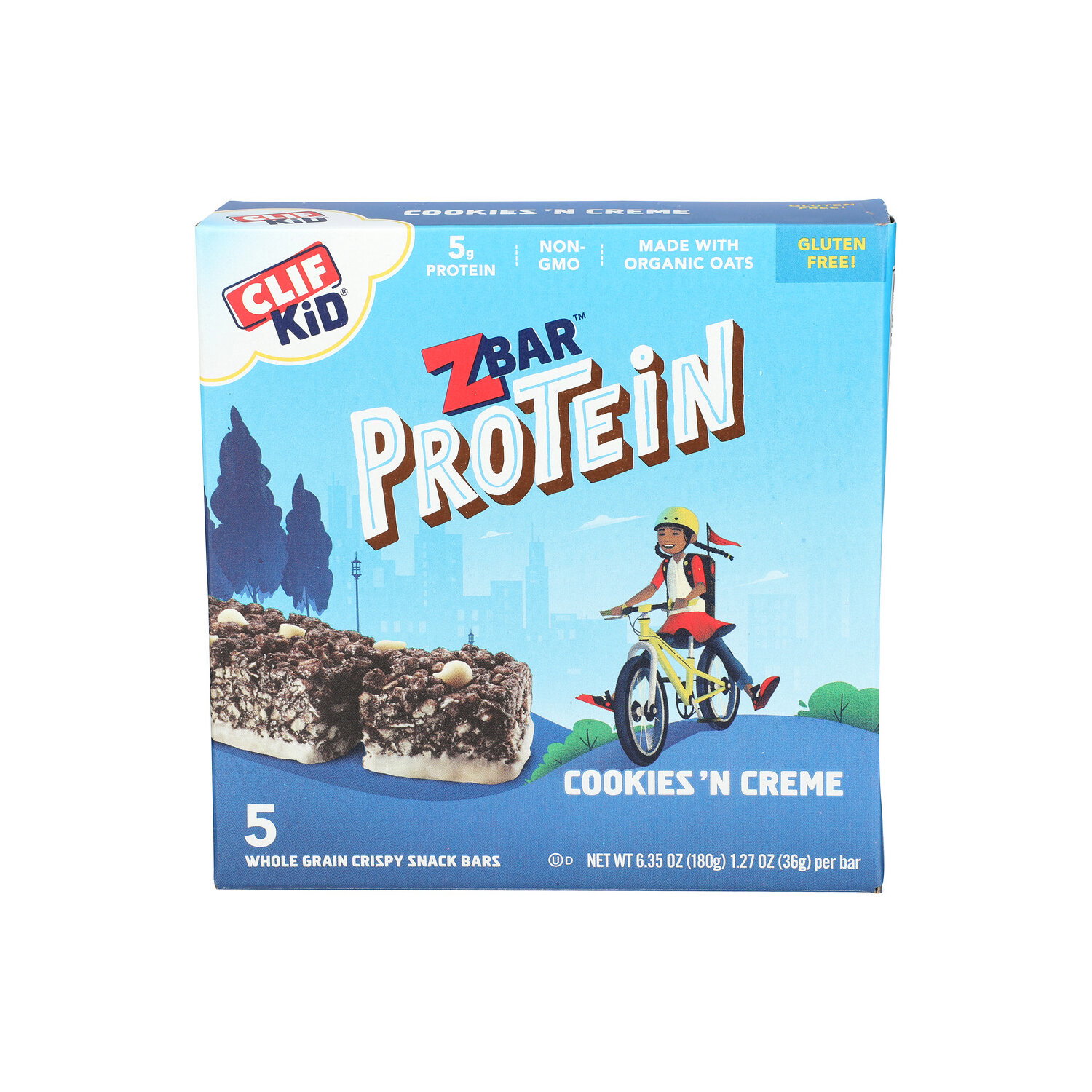 CLIF KID ZBAR Cookies 'N Creme Protein Granola Bars - 1.27 Ounce - 5 Count Image 1 of 3