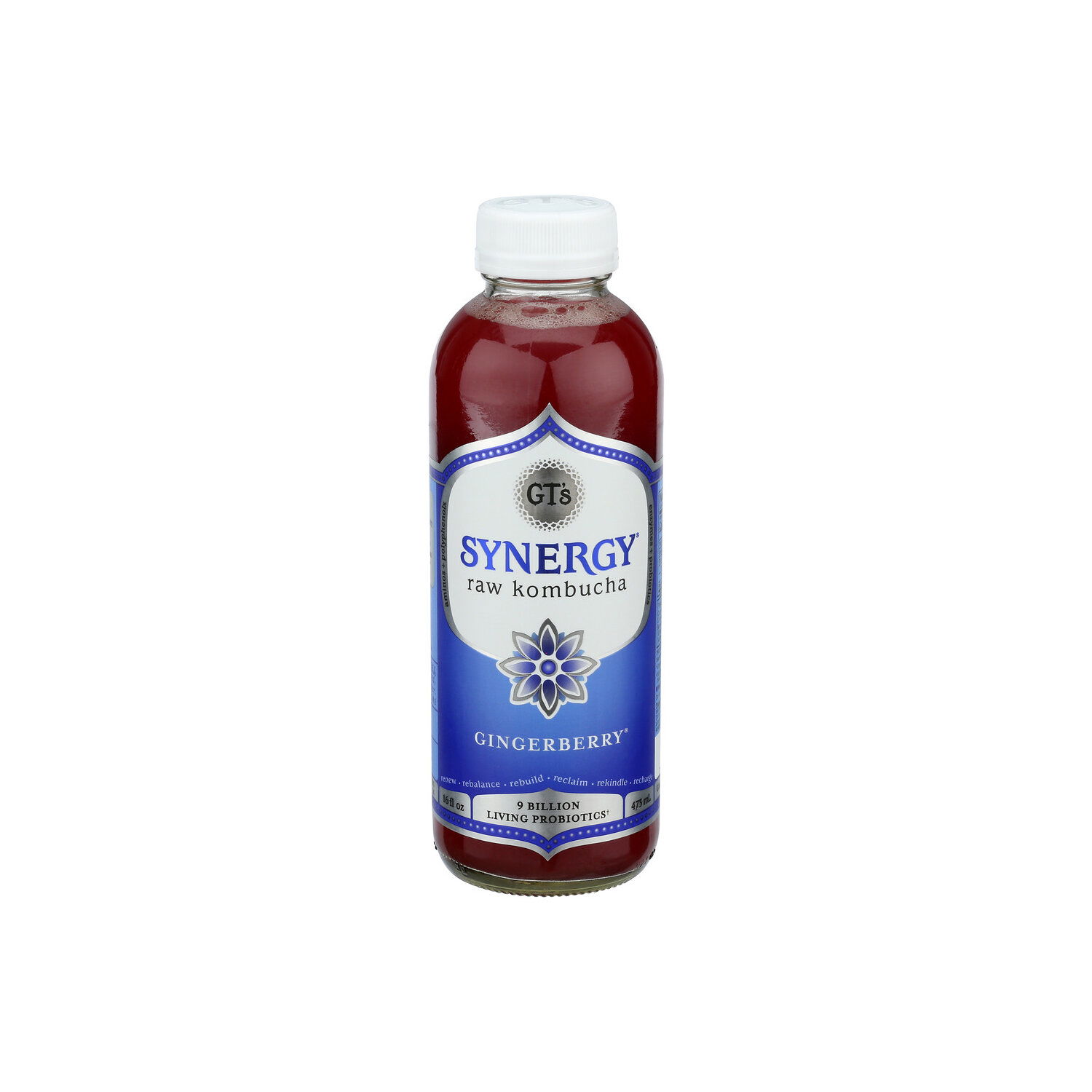 GT's Living Foods Gingerberry Drink Enlightened - 16 Fluid Ounce - FRESH by  Brookshire's, image size:1500x1500