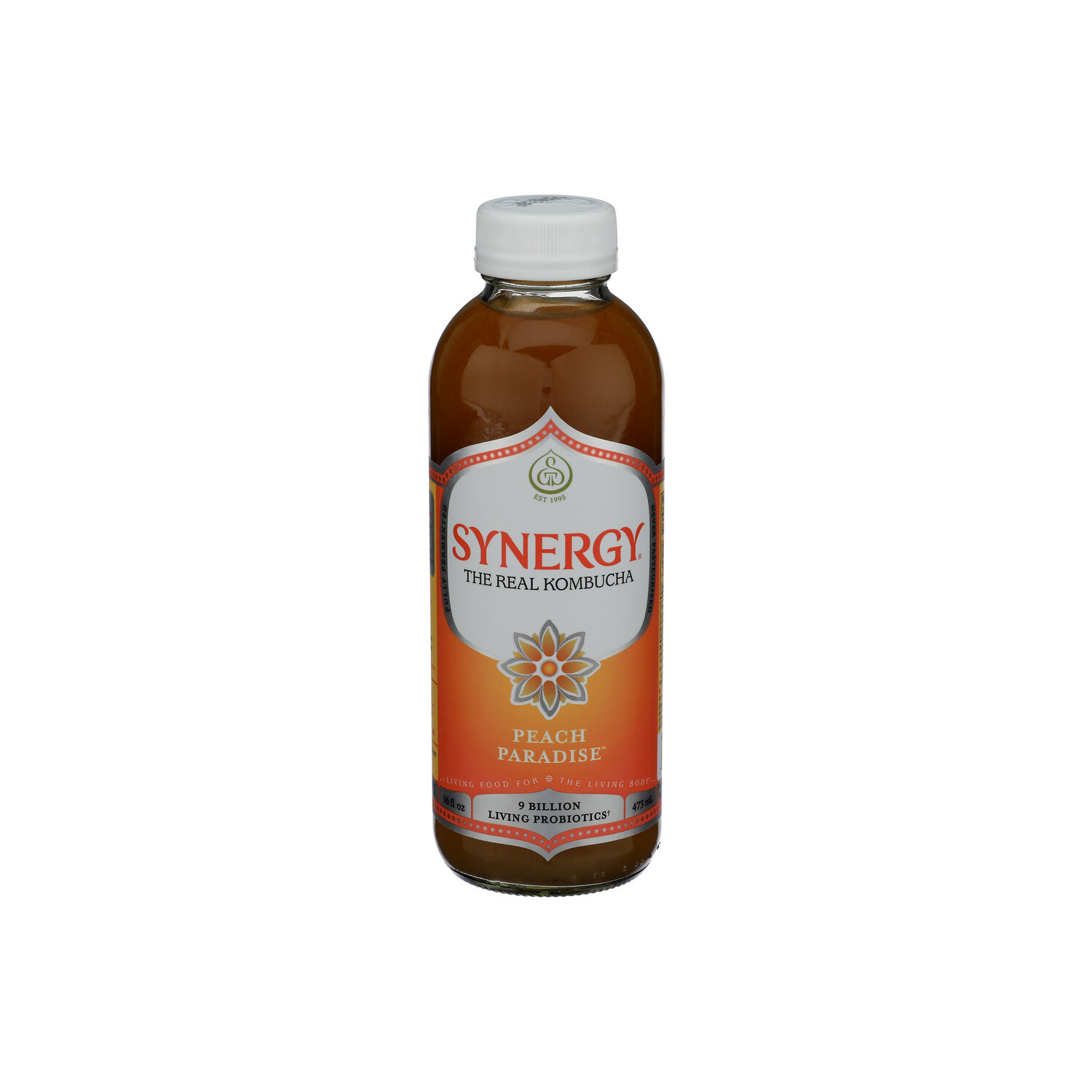 GT's Living Foods Peach Kombucha Synergy The Real Paradise - 16