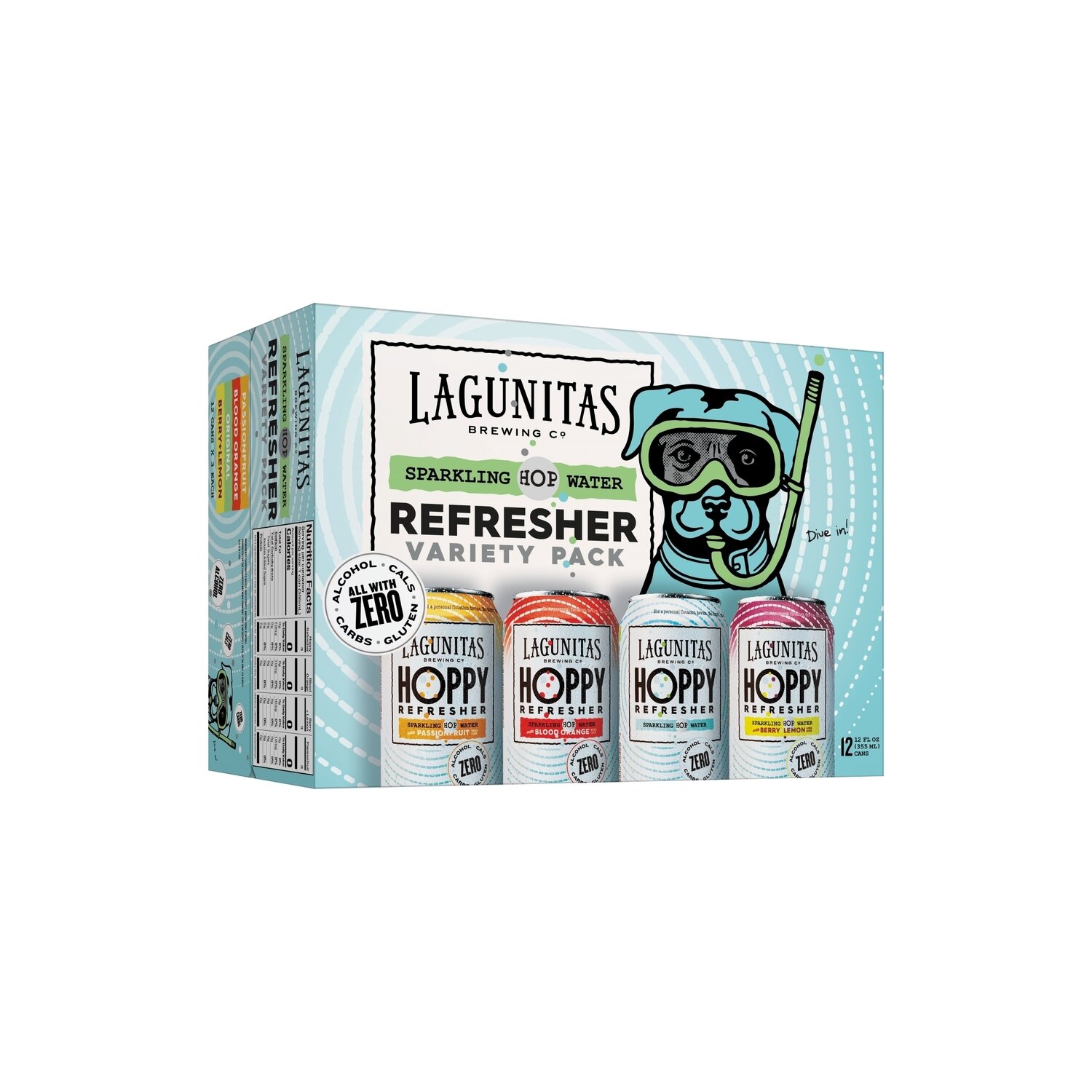 Lagunitas Brewing CO. Variety Pack Sparking Hop Water - 12 Fluid Ounce Image 1 of 4