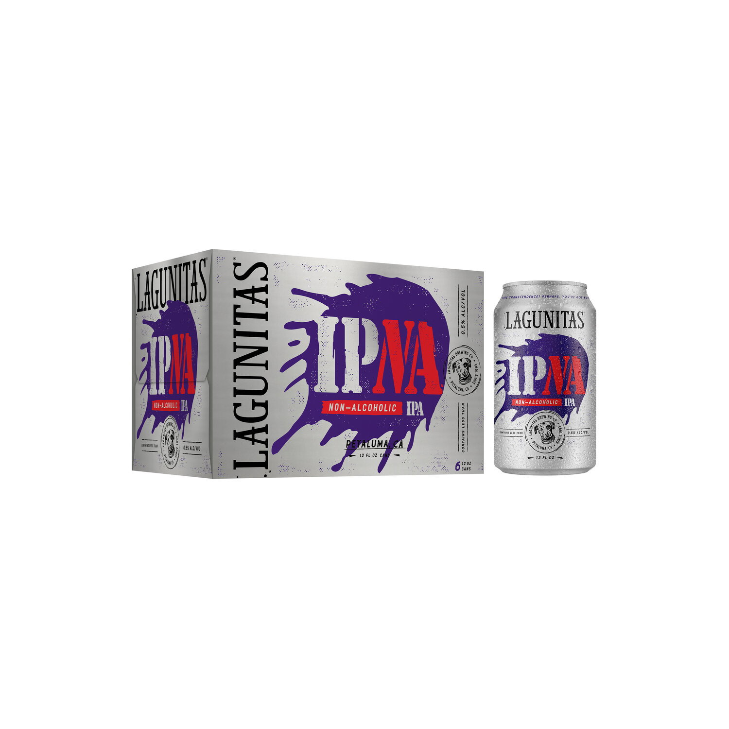Lagunitas Brewing CO. Non-Alcoholic IPA - 12 Fluid Ounce Image 1 of 2