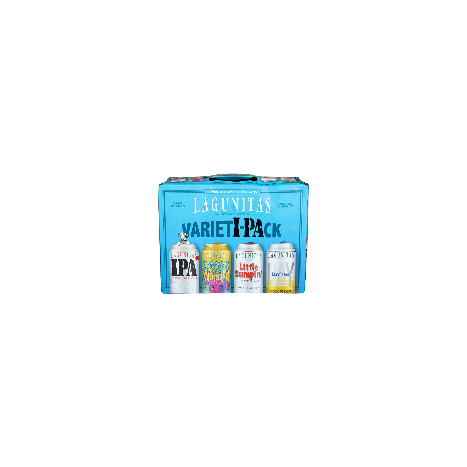 Lagunitas Ipa, Hazy Wonder Little Sumpin' Ale And Daytime Varieti-Pack - 12 Fluid Ounce - 12 Count Image 1 of 2