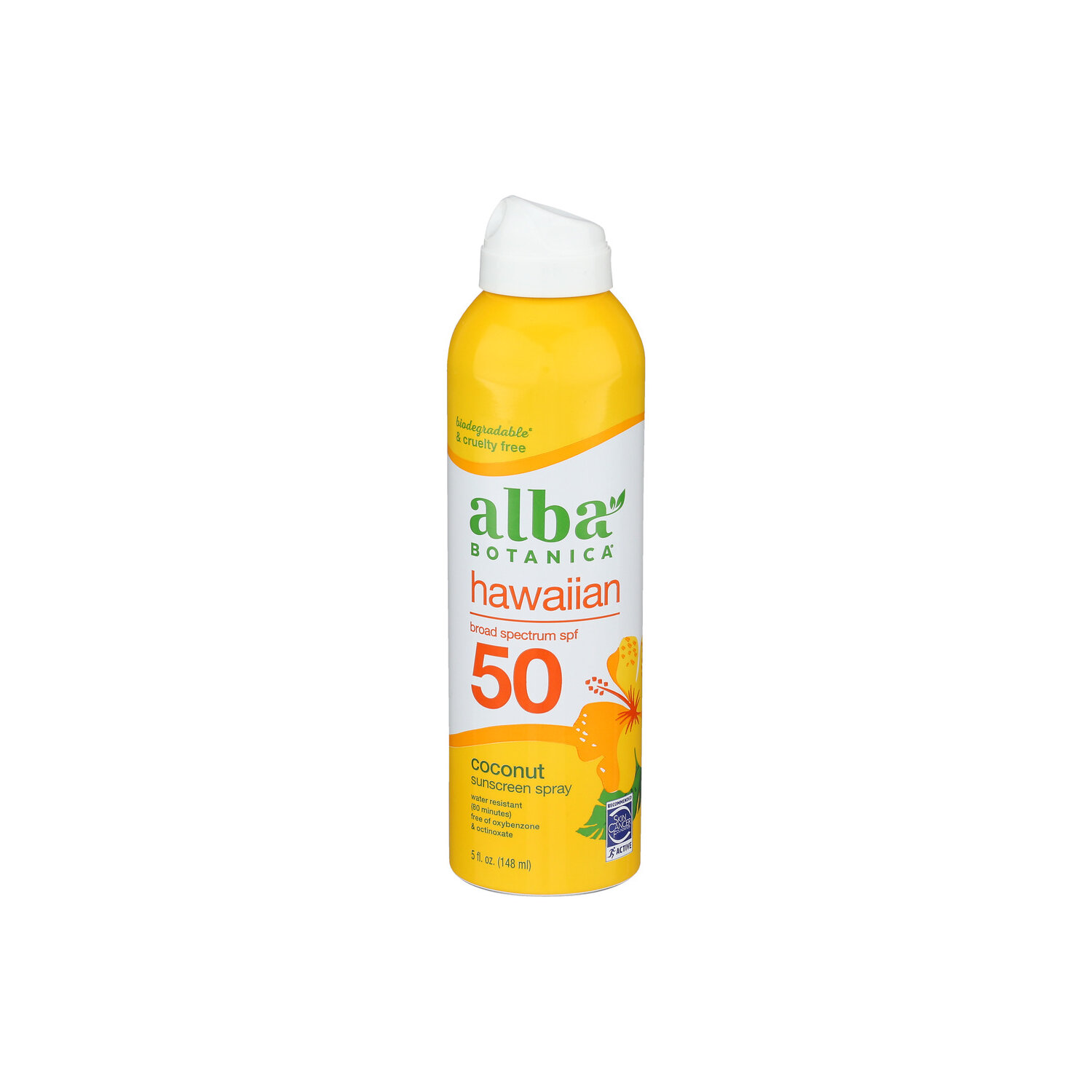 Alba Botanica Hawaiian Coconut SPF50 Sunscreen Spray - 5 Fluid Ounce Image 1 of 2