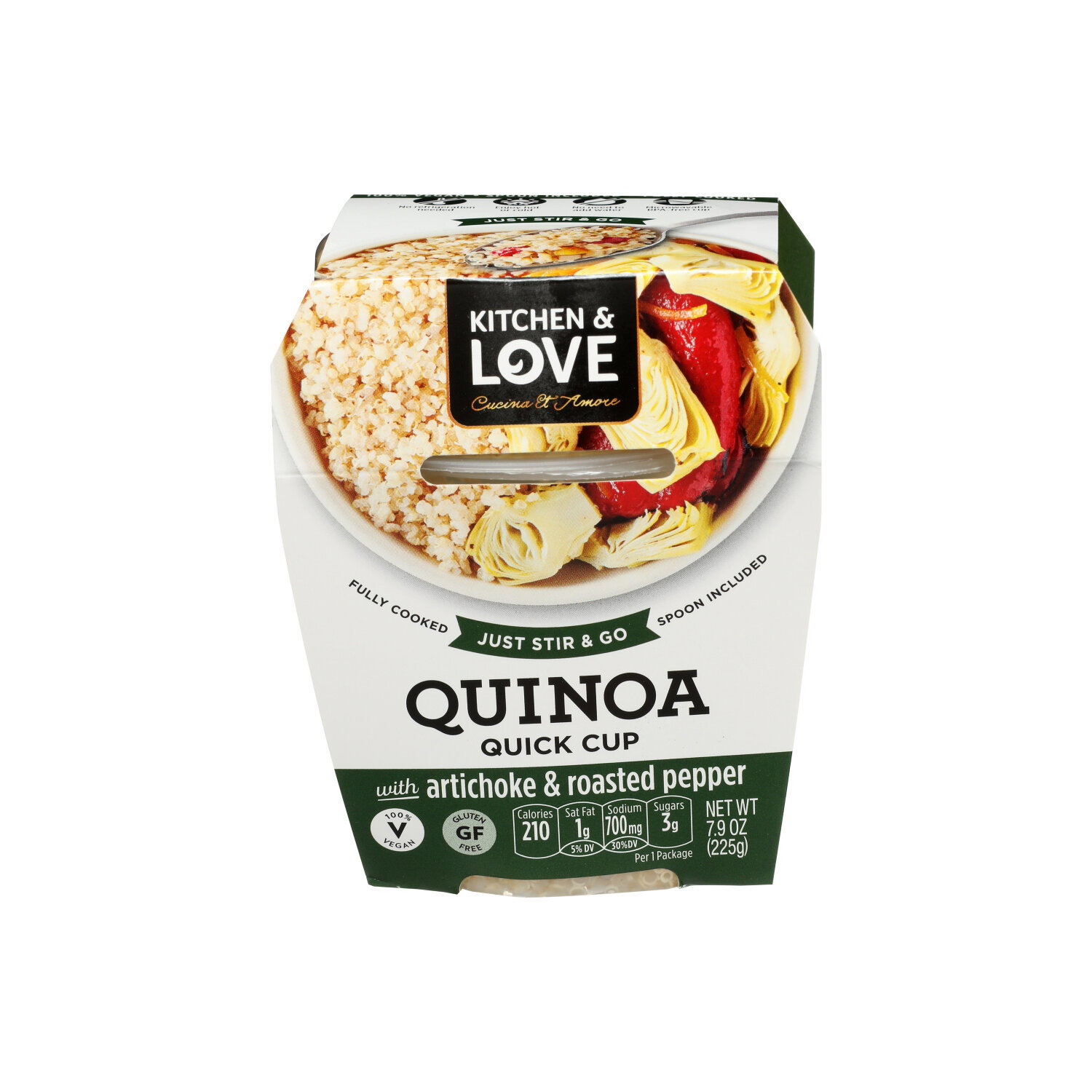 KITCHEN & LOVE Meal Artichoke & Roasted Peppers Quinoa Meal - 7.9 Ounce Image 1 of 4