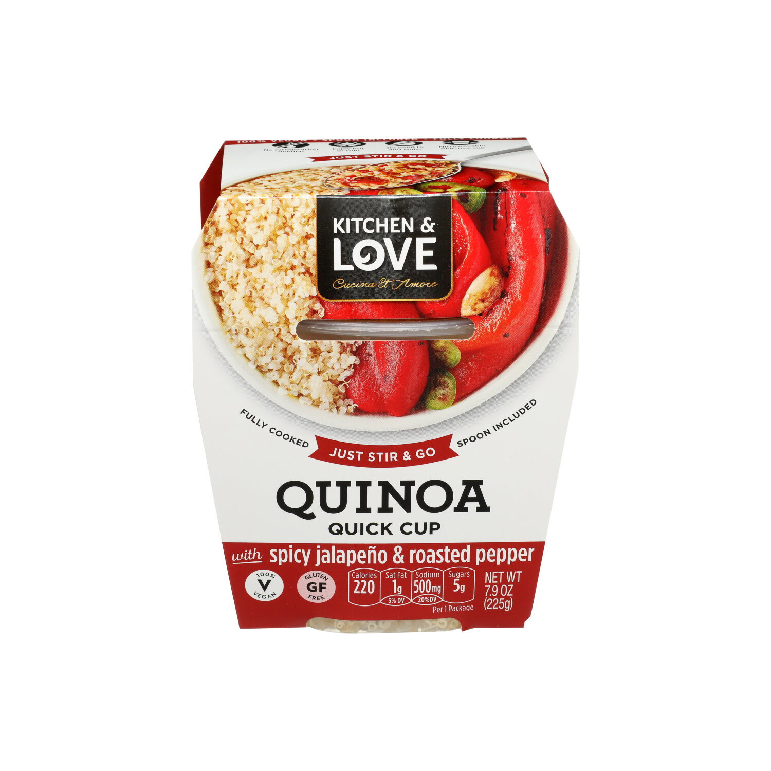 KITCHEN & LOVE Spicy Jalapeno & Roasted Peppers Quinoa Meal - 7.9 Ounce Image 1 of 4
