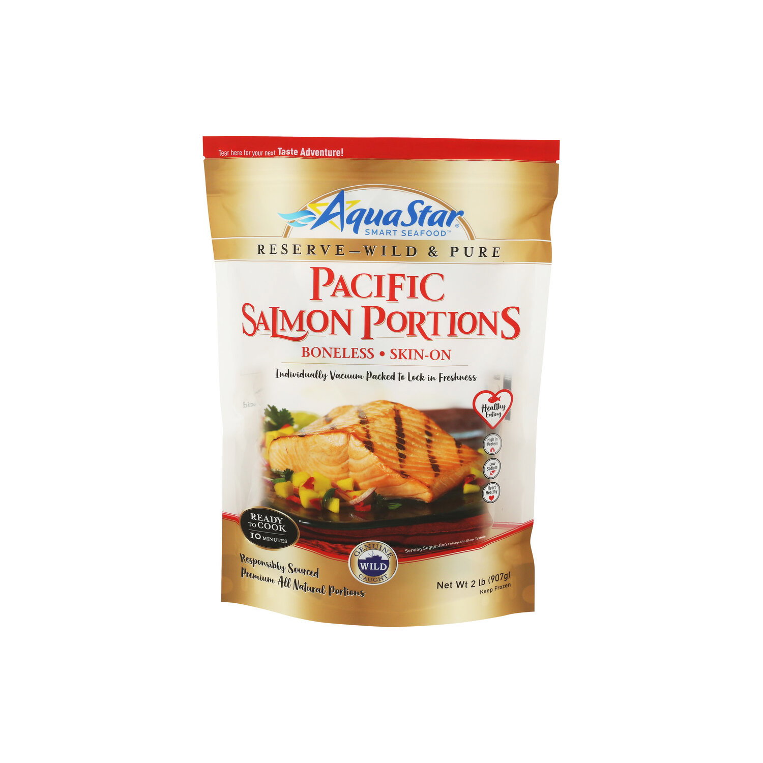 Aqua Star Smart Seafood Pacific Salmon Portions - 2 Pound Image 1 of 4