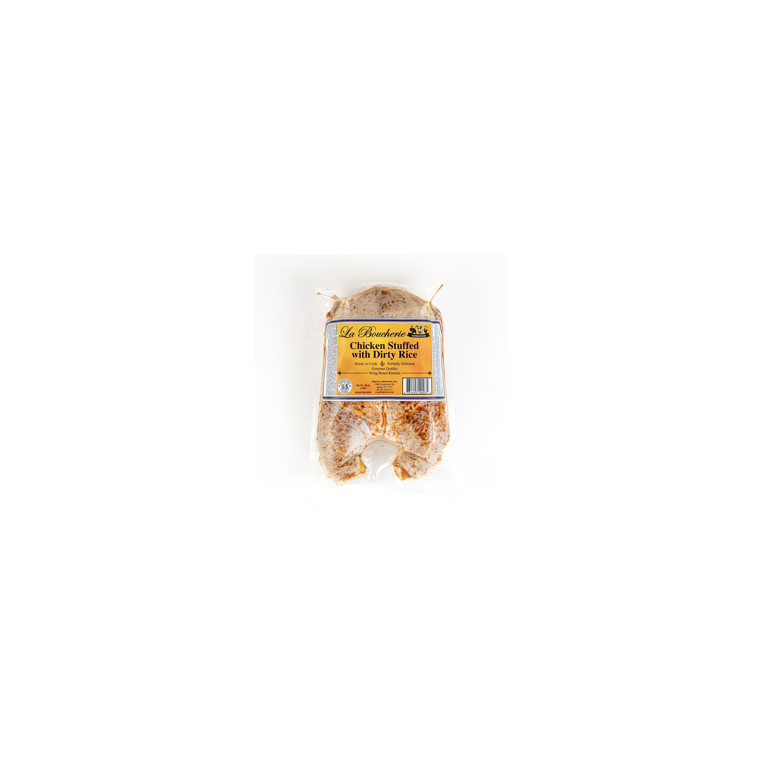 La Boucherie Whole Deboned Cajun Style Chicken Stuffed With Dirty Rice - 48 Ounce Image 1 of 3
