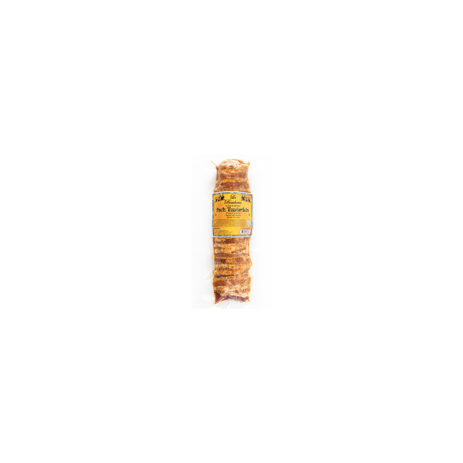 La Boucherie Pork Tenderloin Wrapped In Applewood Smoked Bacon Stuffed With Boudin - 32 Ounce Image 1 of 3