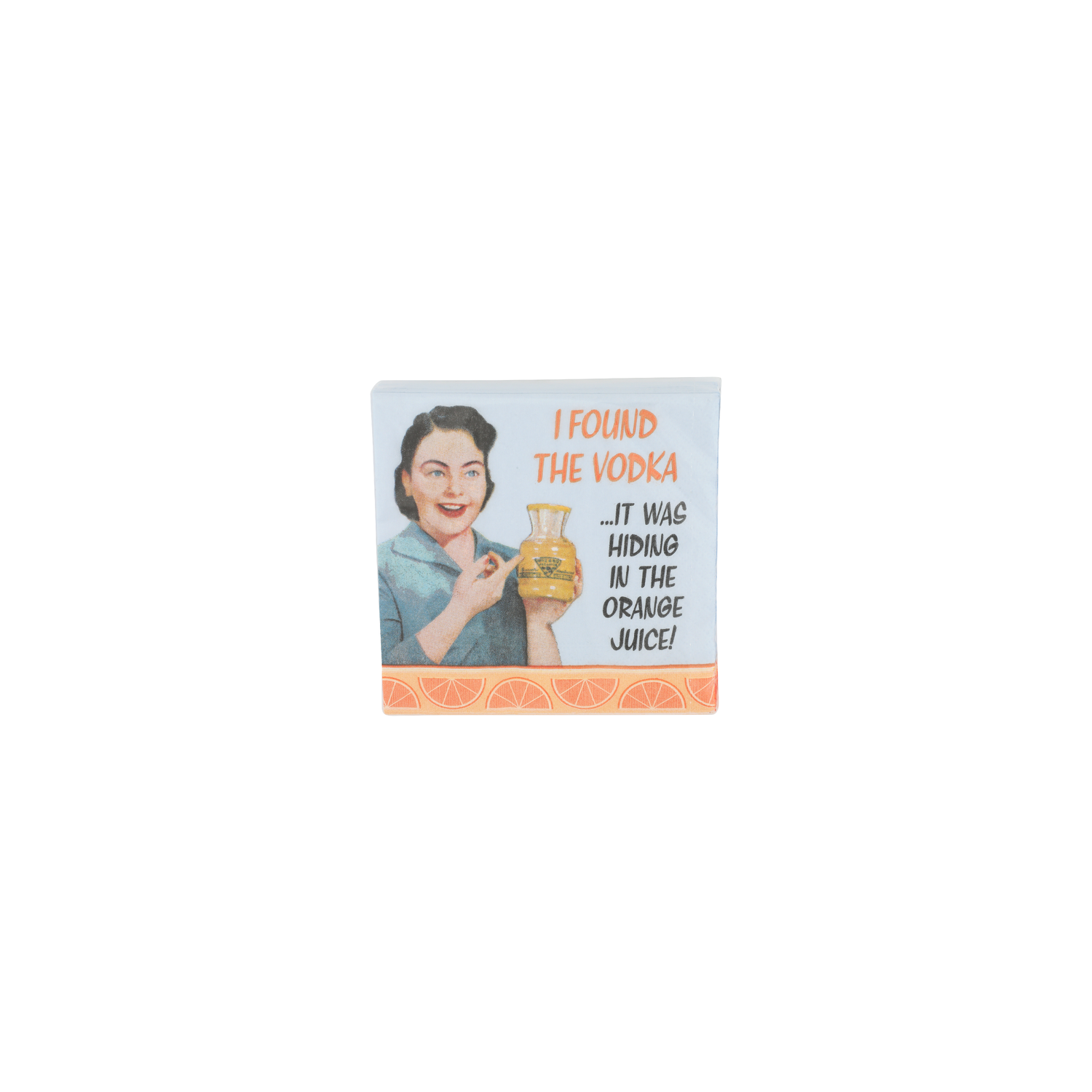 Design Design In The Orange Juice Beverage Napkins - 20 Count Image 1 of 2