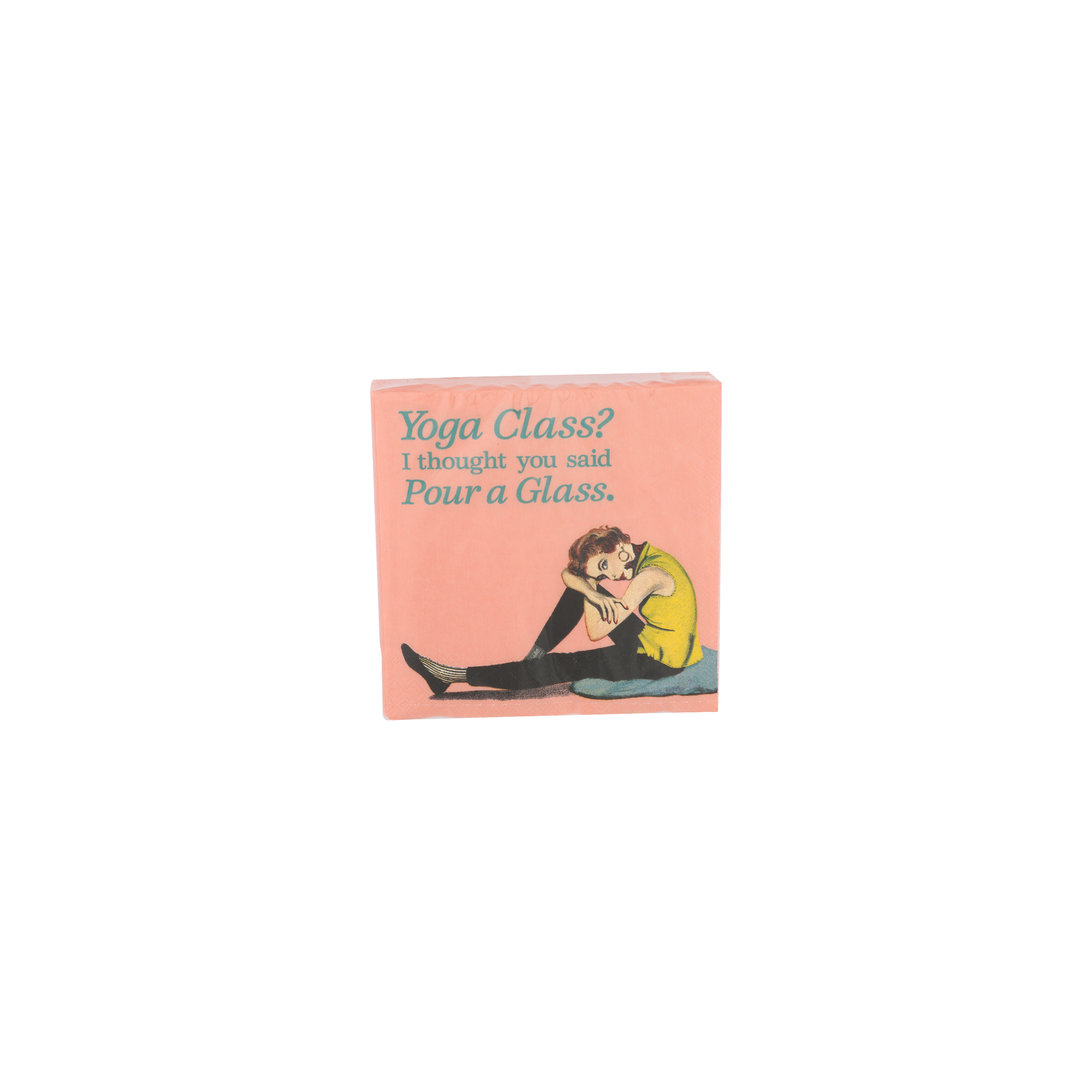 Design Design Yoga Class Pour A Glass Beverage Napkins - 20 Count Image 1 of 2