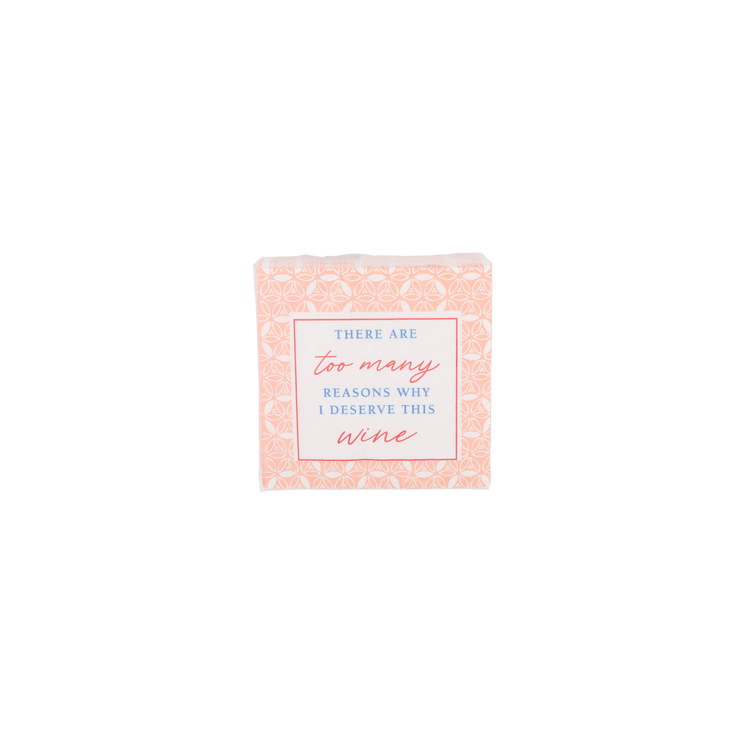Design Design Too Many Reasons Wine Napkins - 20 Count Image 1 of 2