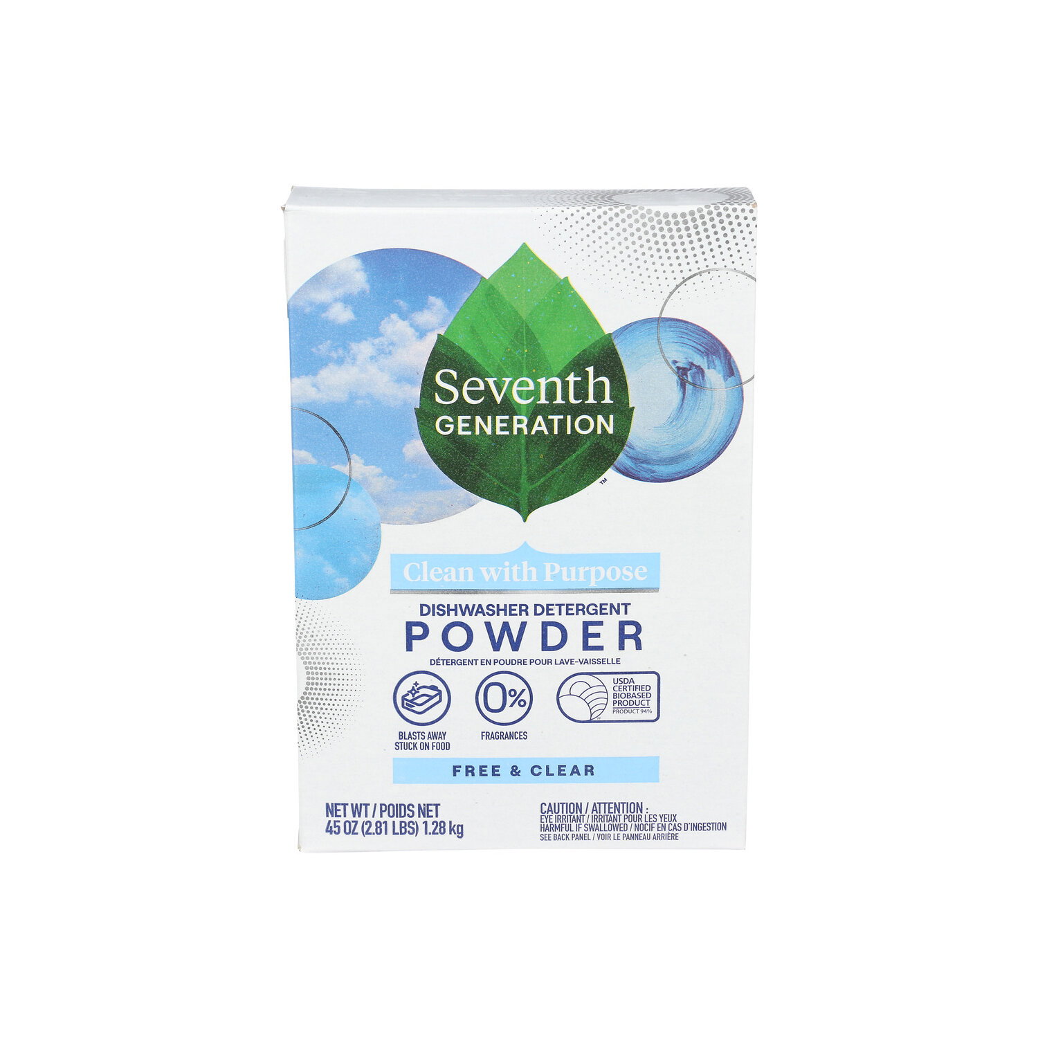 Seventh Generation Free & Clear Dishwasher Powder And - 45 Ounce Image 1 of 3