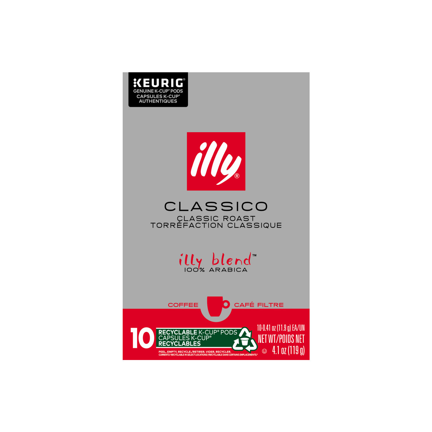 Illy Caffe Capsule Keurig K-Cup Classico Medium - 0.41 Ounce - 10 Count Image 1 of 3
