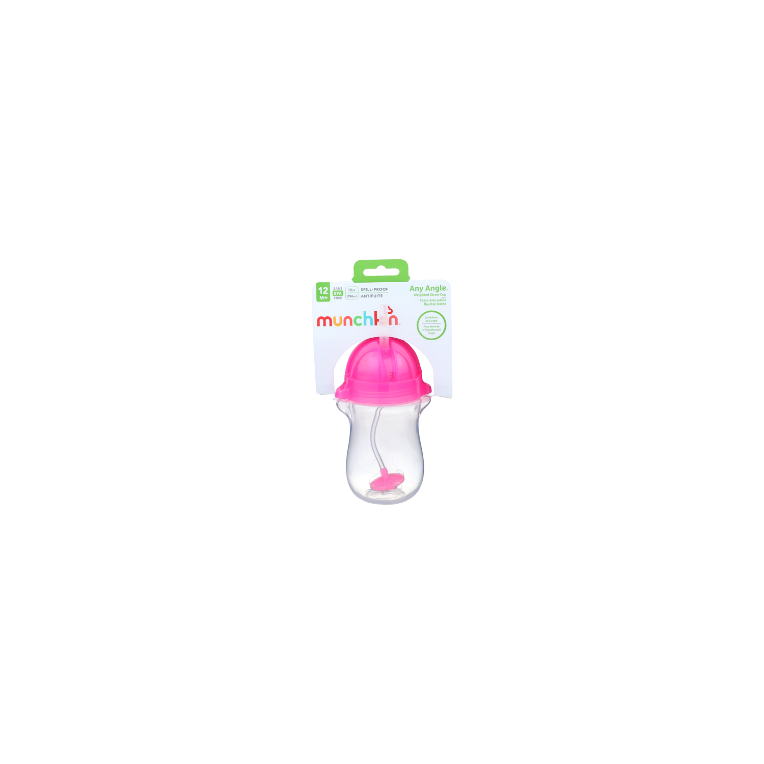 Munchkin + Any Angle Weighted Straw Cup + - 10 Ounce Image 1 of 2