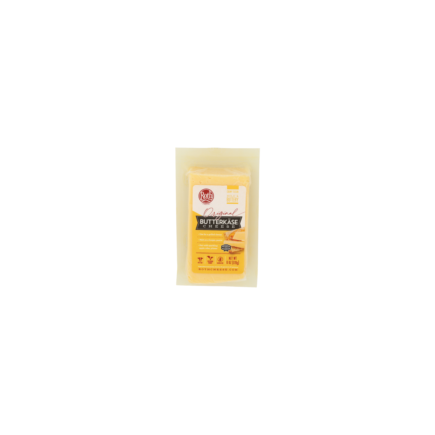 Roth Smooth, Creamy And Pleasant Buttery Flavor Chunk Cheese Butterkase - 6 Ounce Image 1 of 4