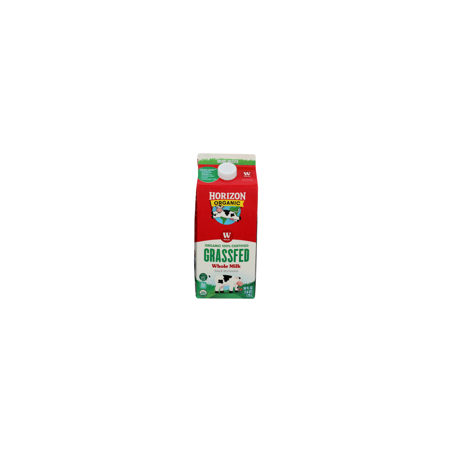 Horizon Ho Org Up Whl Milk Grassfed Whole - 59 Fluid Ounce Image 1 of 4