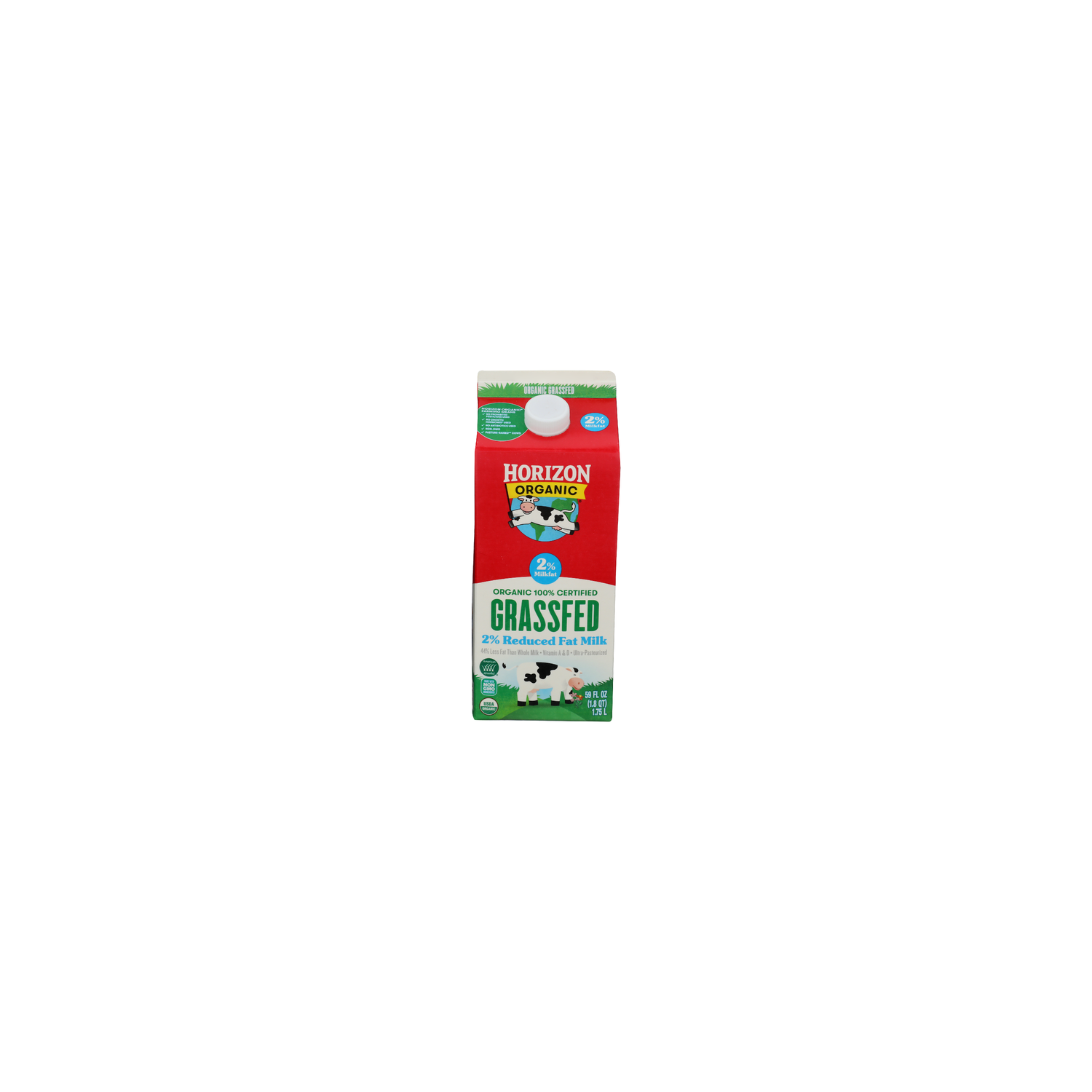Horizon Organic Ho Org Up Milk 2% Grassfed Fat - 59 Fluid Ounce Image 1 of 4