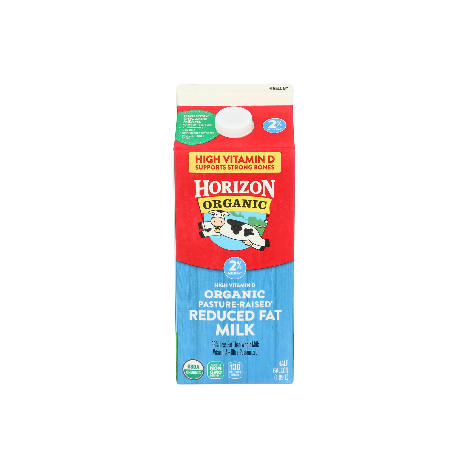 Horizon Ho Org Up Milk 2% Reduced Fat - Half Gallon - Super 1 Foods