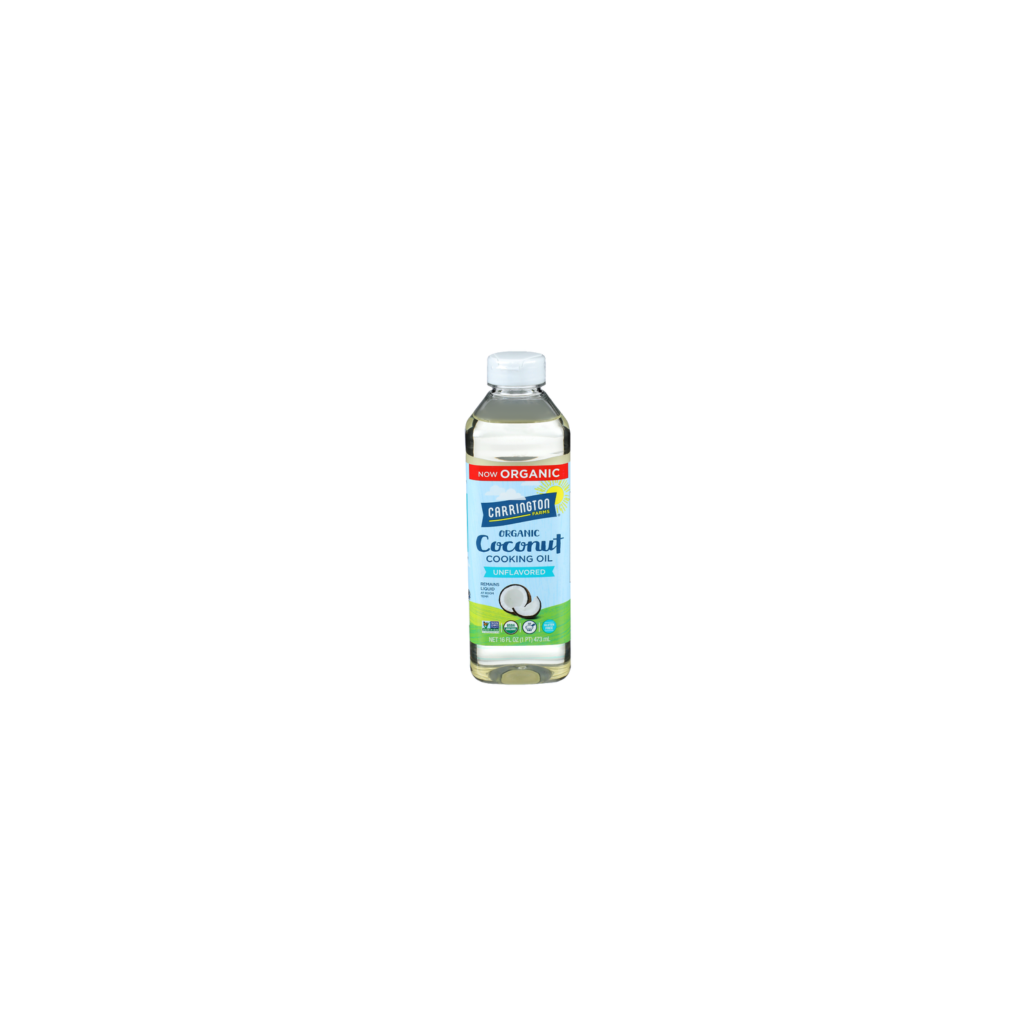 Carrington Farms Unflavored Organic Coconut Cooking Oil - 16 Fluid Ounce Image 1 of 4