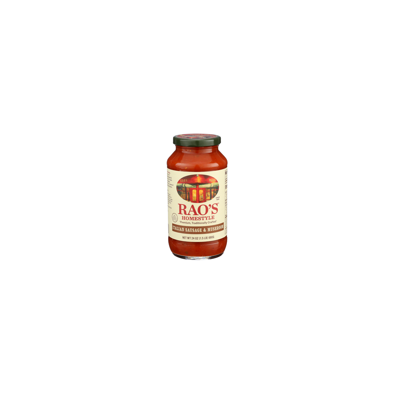 RAO'S Homestyle Italian Sausage & Mushroom Sauce - 24 Ounce Image 1 of 4