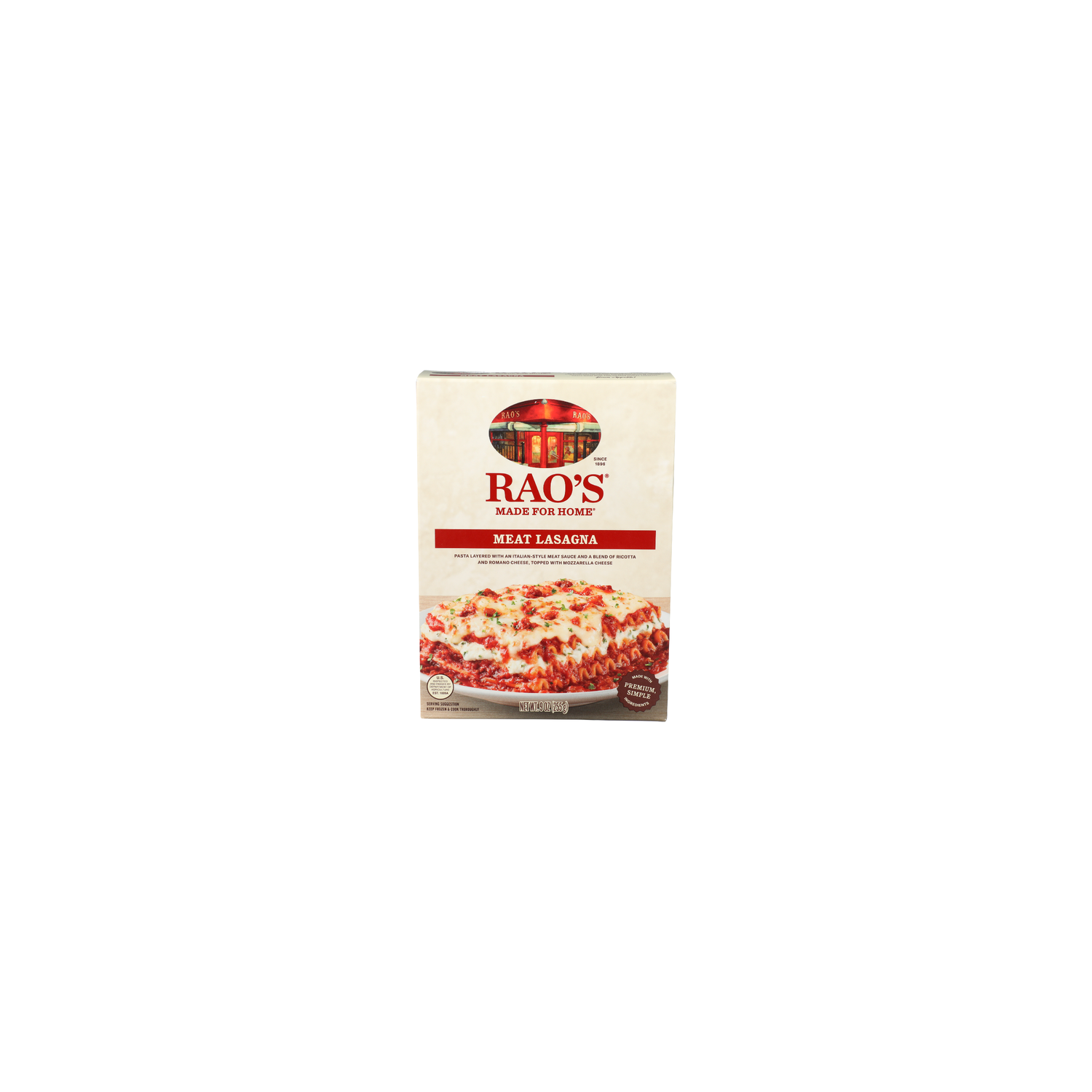 RAO's Homemade Frozen Meat Lasagna - 9 Ounce Image 1 of 4