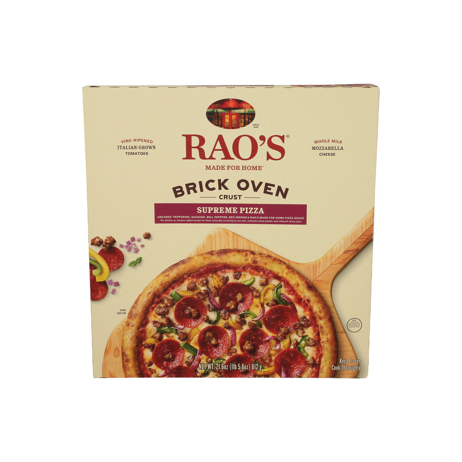 RAO'S Supreme Pizza Brick Oven Crust - 21.6 Ounce Image 1 of 4