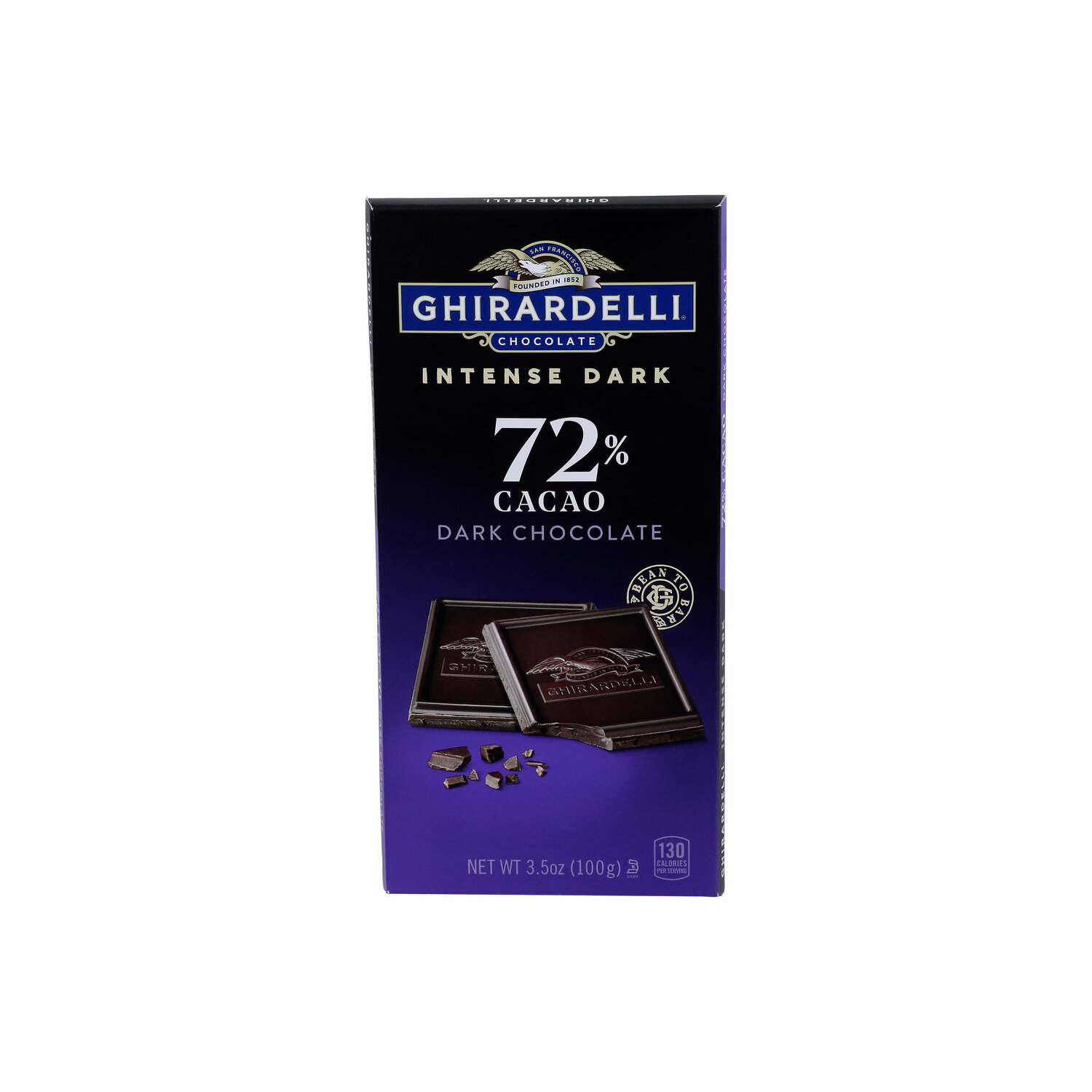 Ghirardelli 72% Cacao Intense Dark Chocolate 12 Int Dk Twl Dlt Br - 3.5 Ounce Image 1 of 4