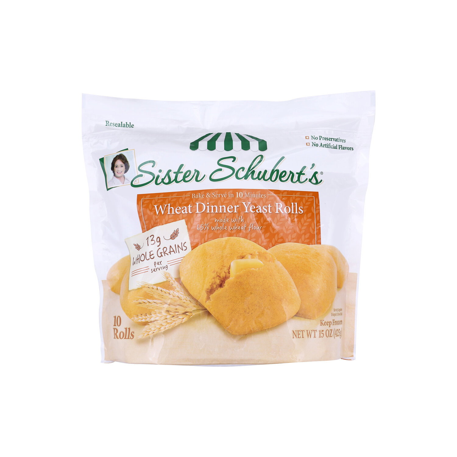 Sister Schubert's Dinner Yeast Rolls, Wheat - 1.5 Ounce - 10 Count Image 1 of 4