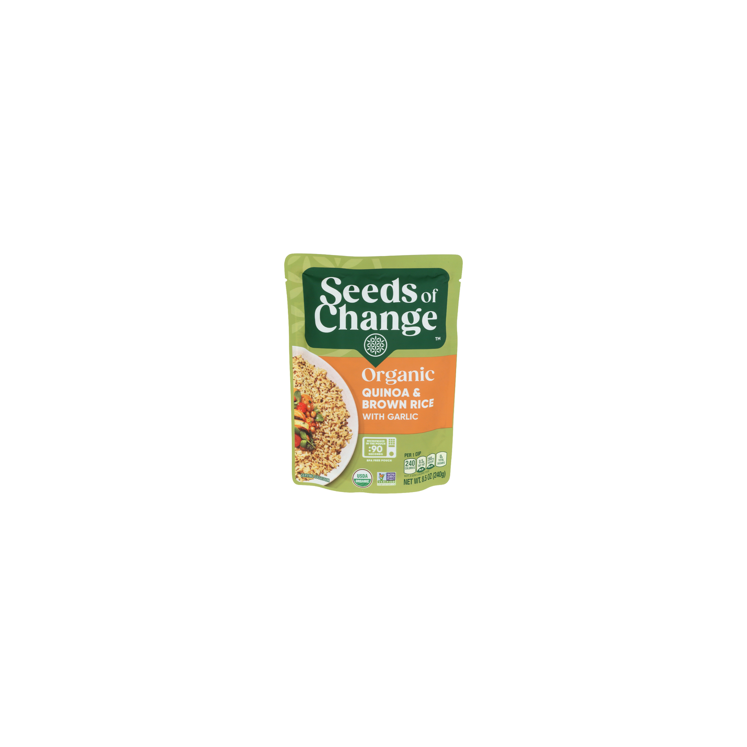 Seeds Of Change Organic Quinoa Brown Rice With Garlic - 8.5 Ounce Image 1 of 4