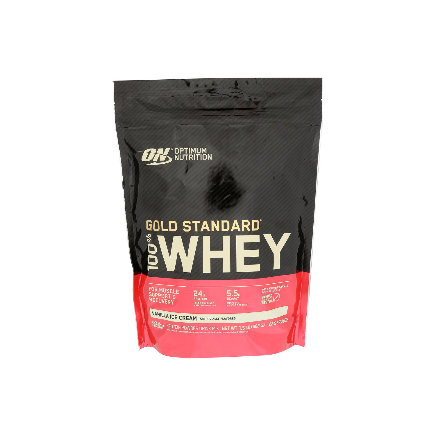 Optimum Nutrition Vanilla On 100% Wgs Gf Van Ice Cream - 1.5 Pound Image 1 of 4