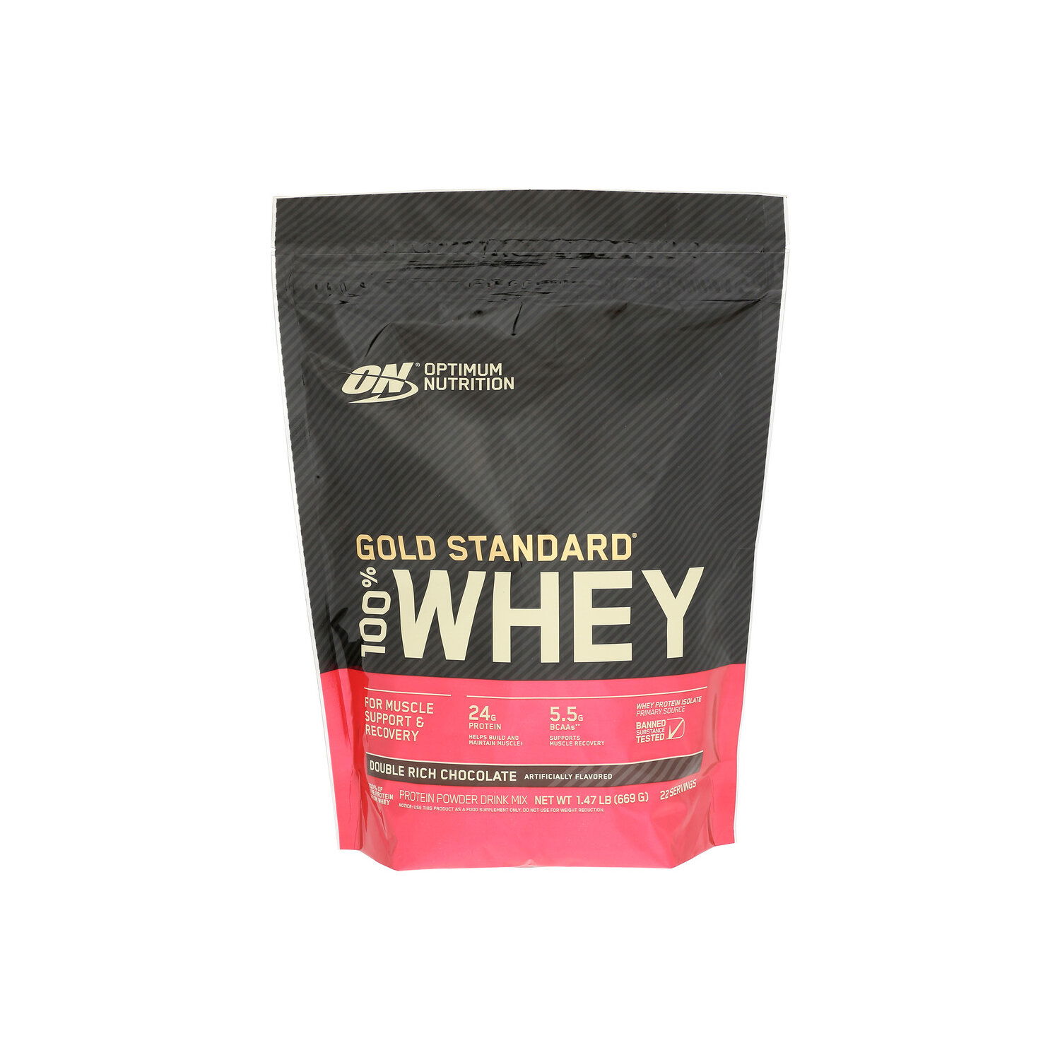 Optimum Nutrition Chocolate On 100% Wgs Gf Dbl Rich Choc - 1.47