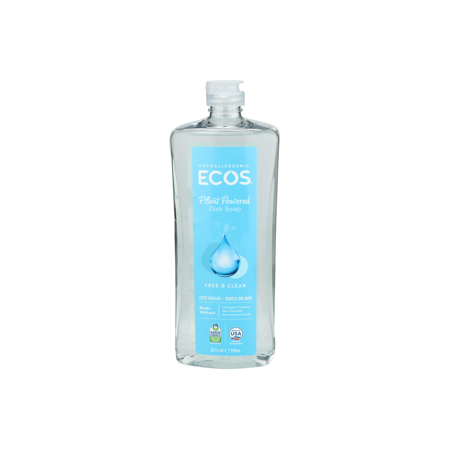 Ecos Free & Clear Liquid Handwashing Dish Soap - 25 Fluid Ounce Image 1 of 3