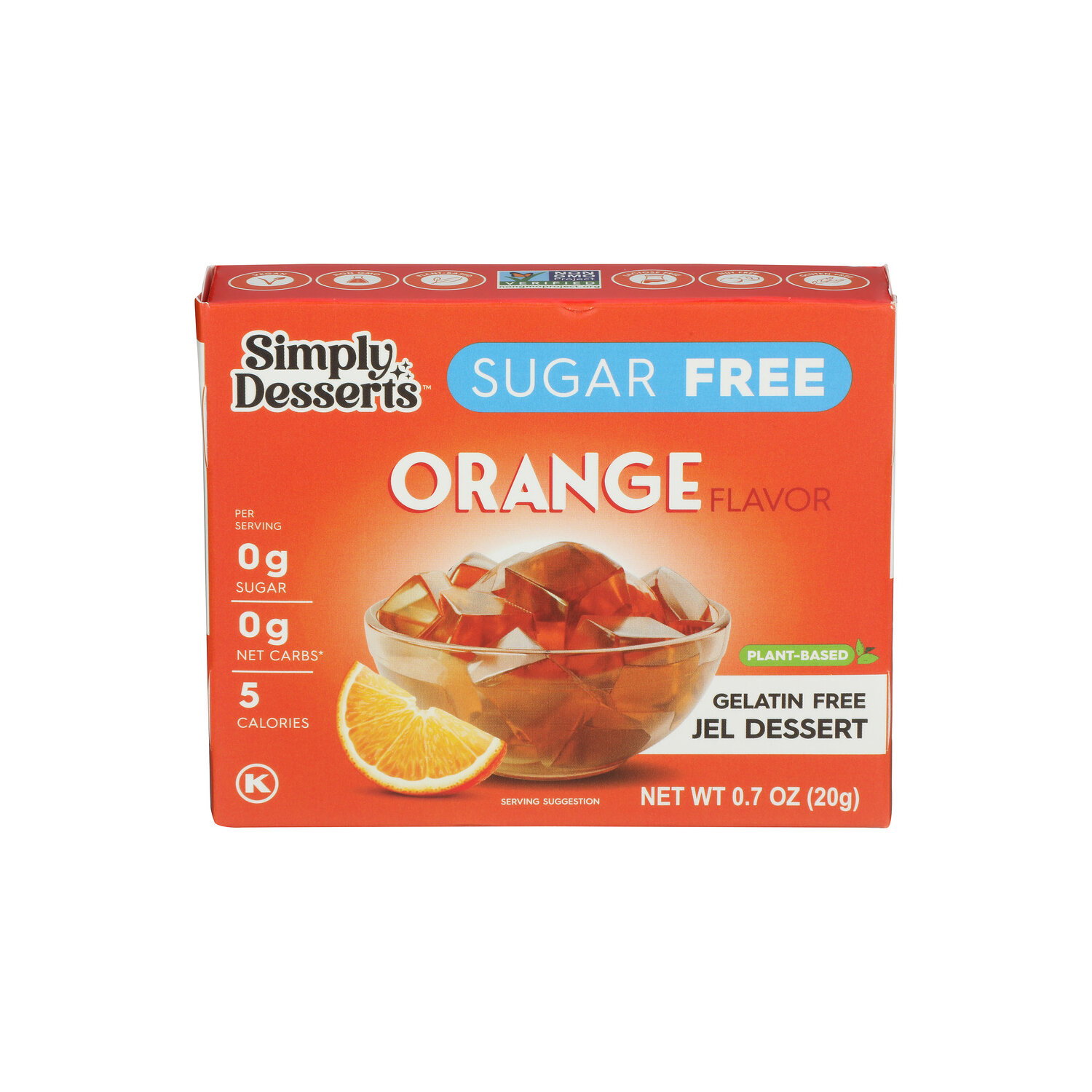 Simply Delish Orange 0.7 Plant-Based Jel Dessert - 0.7 Ounce Image 1 of 4