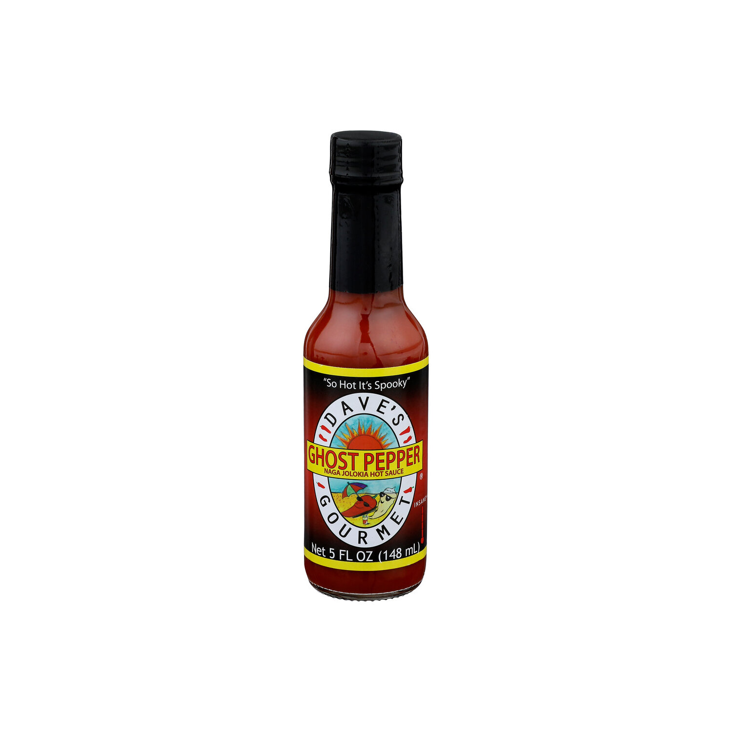 DAVE's Gourmet Ghost Pepper Insane ++ Hot Sauce - 5 Fluid Ounce Image 1 of 4